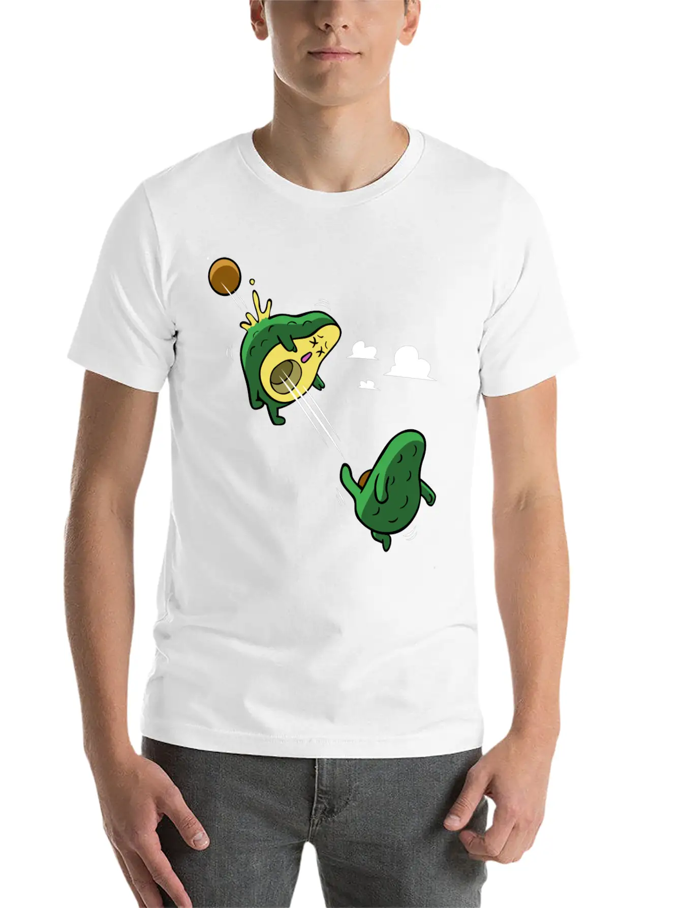 Avocado Scoring A Goal Relaxed Everyday Tee – Lightweight And Durable Cotton