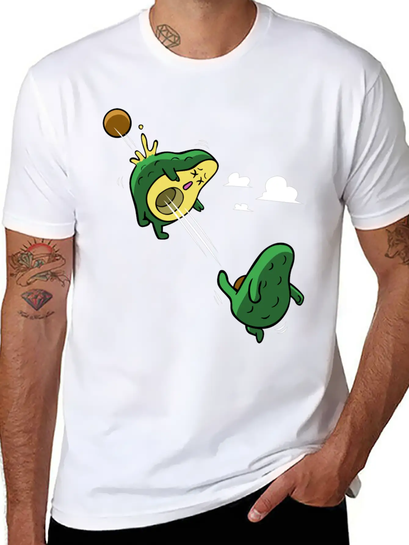 Avocado Scoring A Goal Relaxed Everyday Tee – Lightweight And Durable Cotton