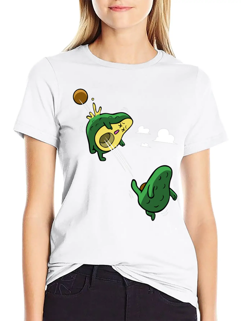 Avocado Scoring A Goal Relaxed Everyday Tee – Lightweight And Durable Cotton