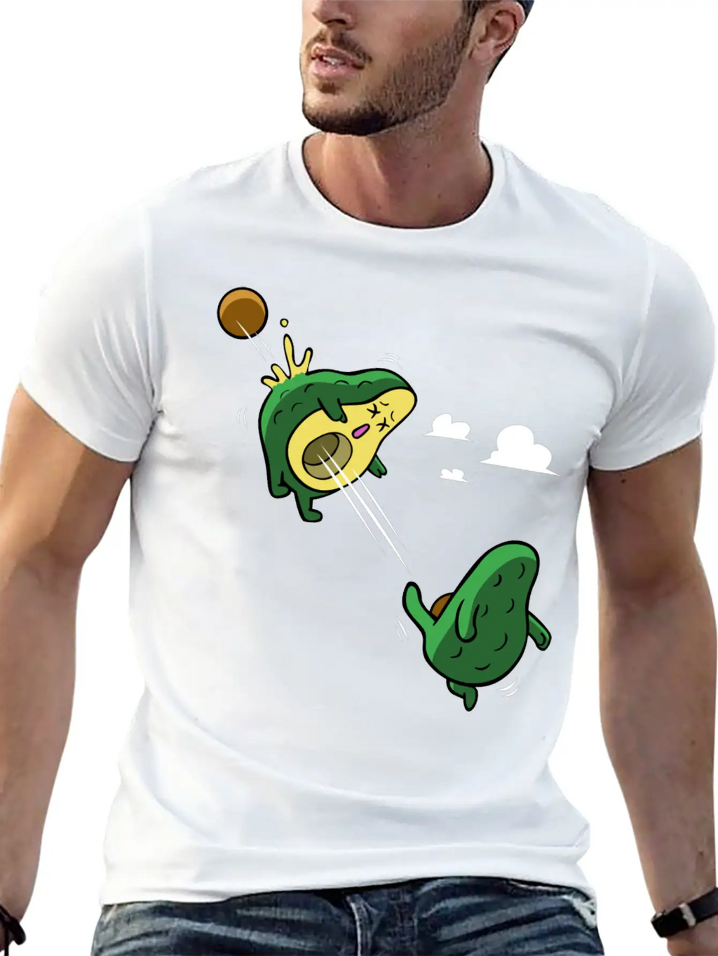 Avocado Scoring A Goal Relaxed Everyday Tee – Lightweight And Durable Cotton