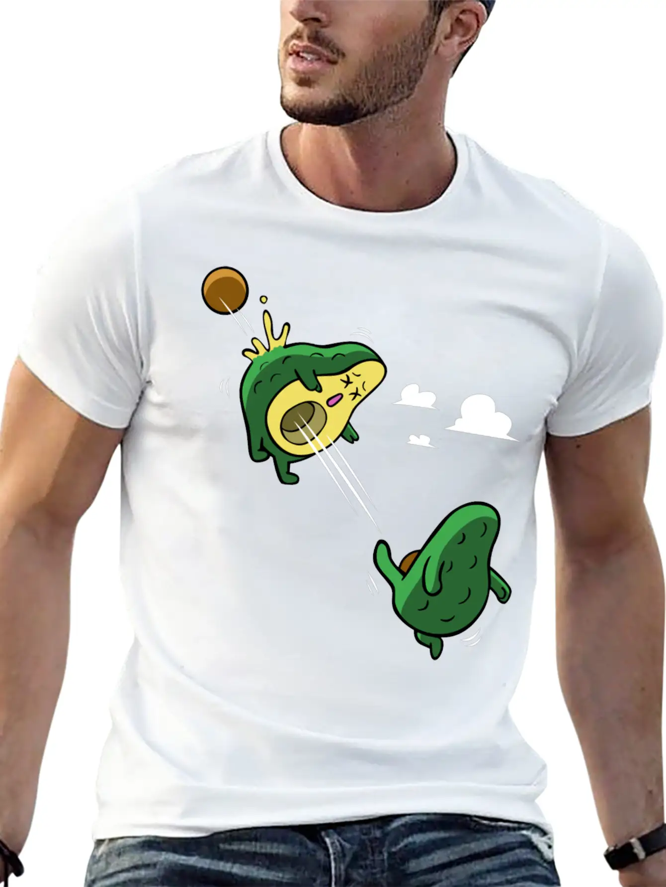 Avocado Scoring A Goal Relaxed Everyday Tee – Lightweight And Durable Cotton