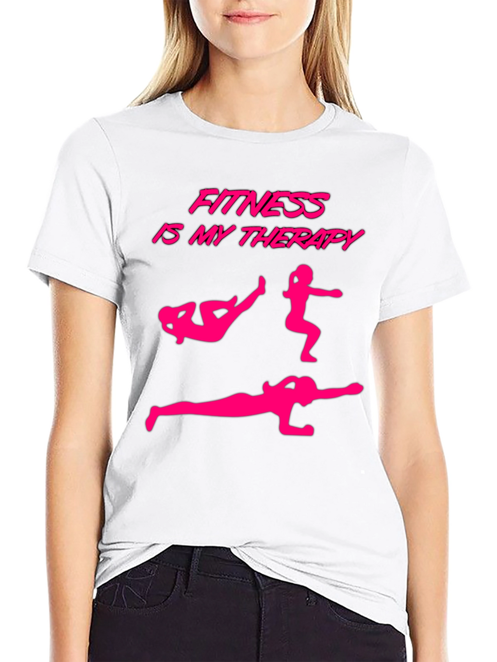 Fitness Is My Therapy Graphic T-Shirt