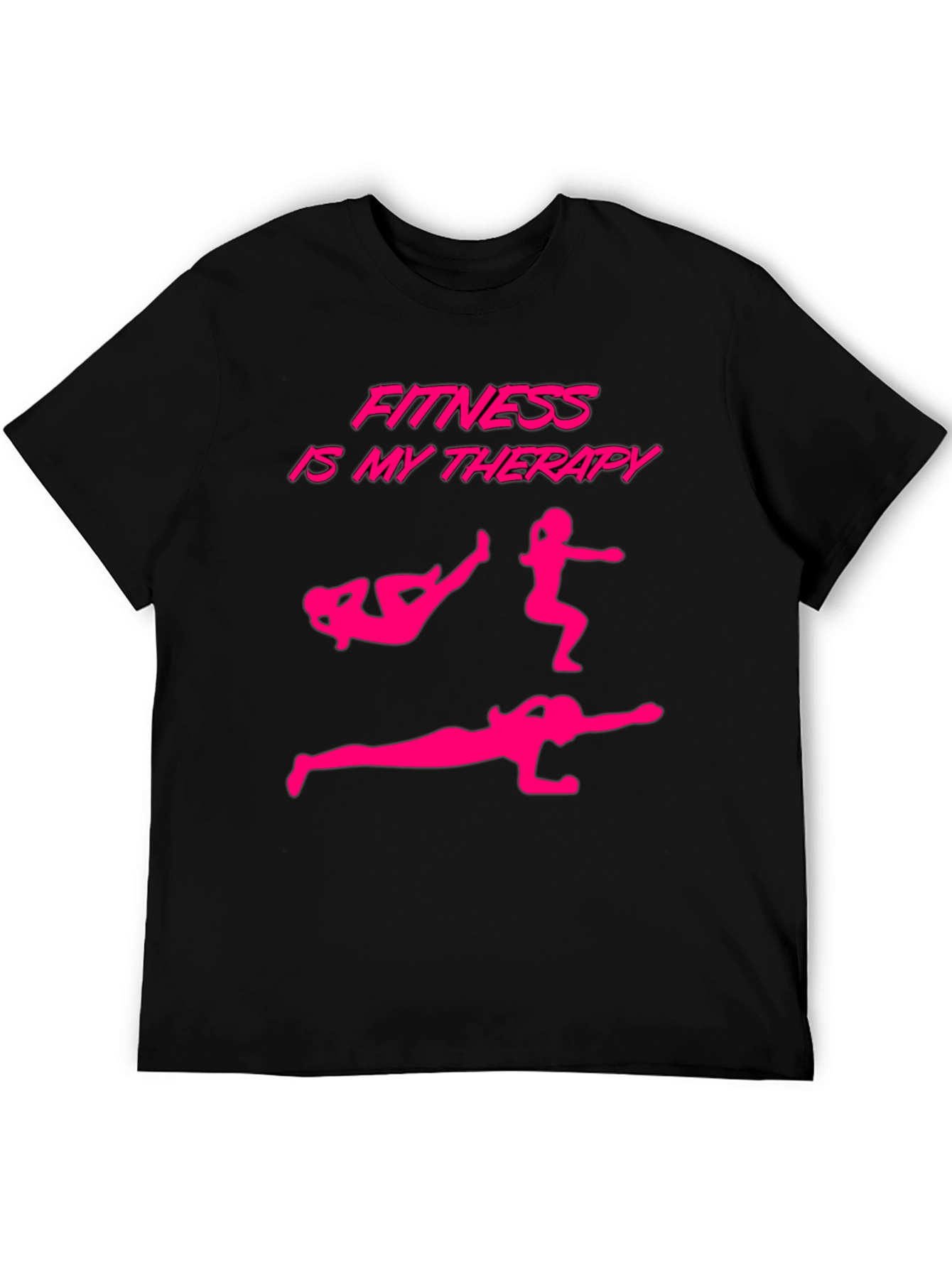 Fitness Is My Therapy Graphic T-Shirt