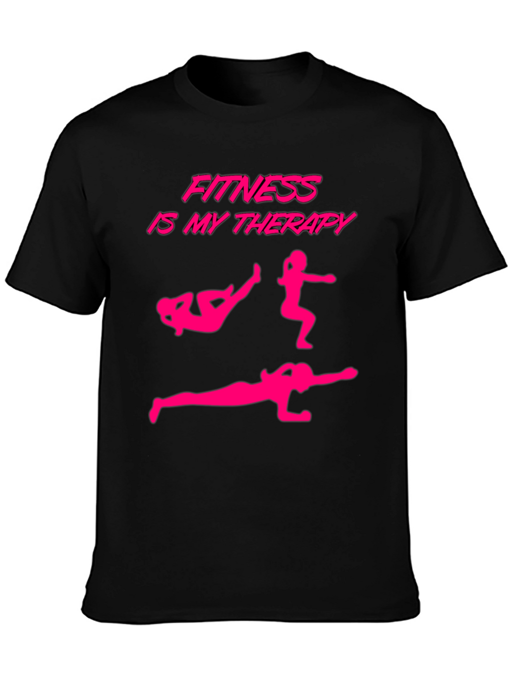 Fitness Is My Therapy Graphic T-Shirt