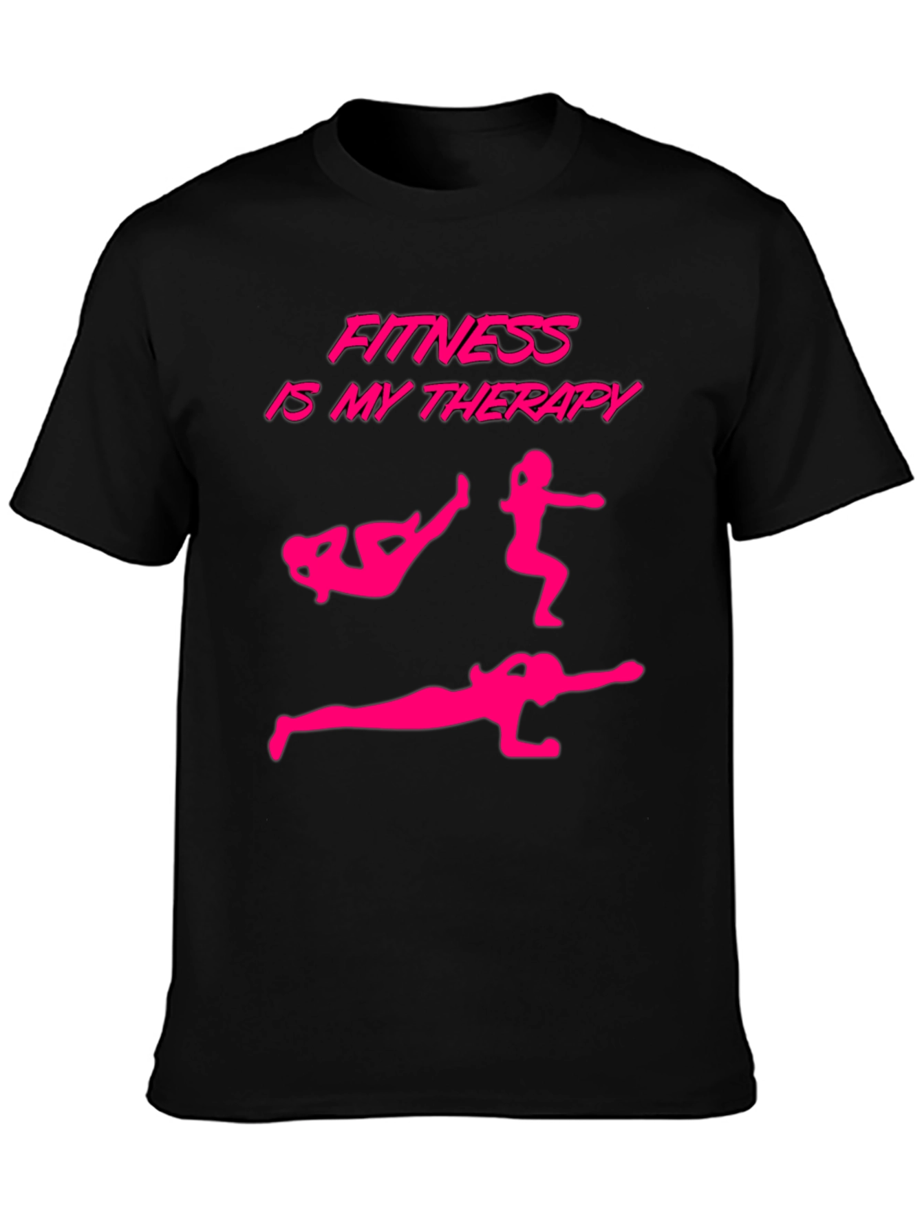 Fitness Is My Therapy Graphic T-Shirt