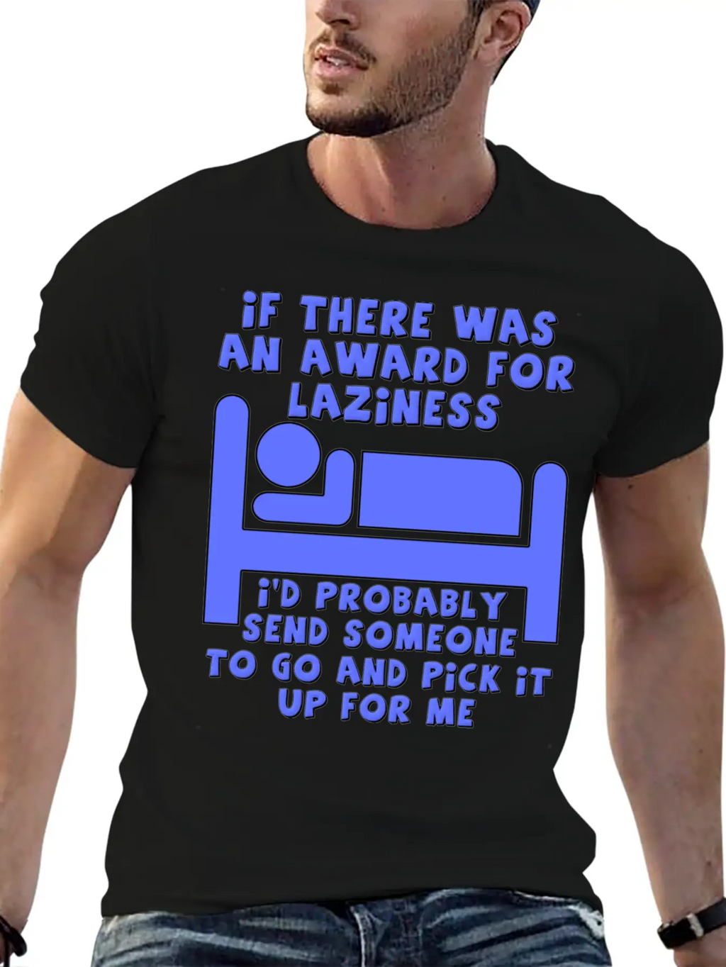 Award For Laziness Funny T-shirt Relaxed Everyday Tee – Lightweight And Durable Cotton