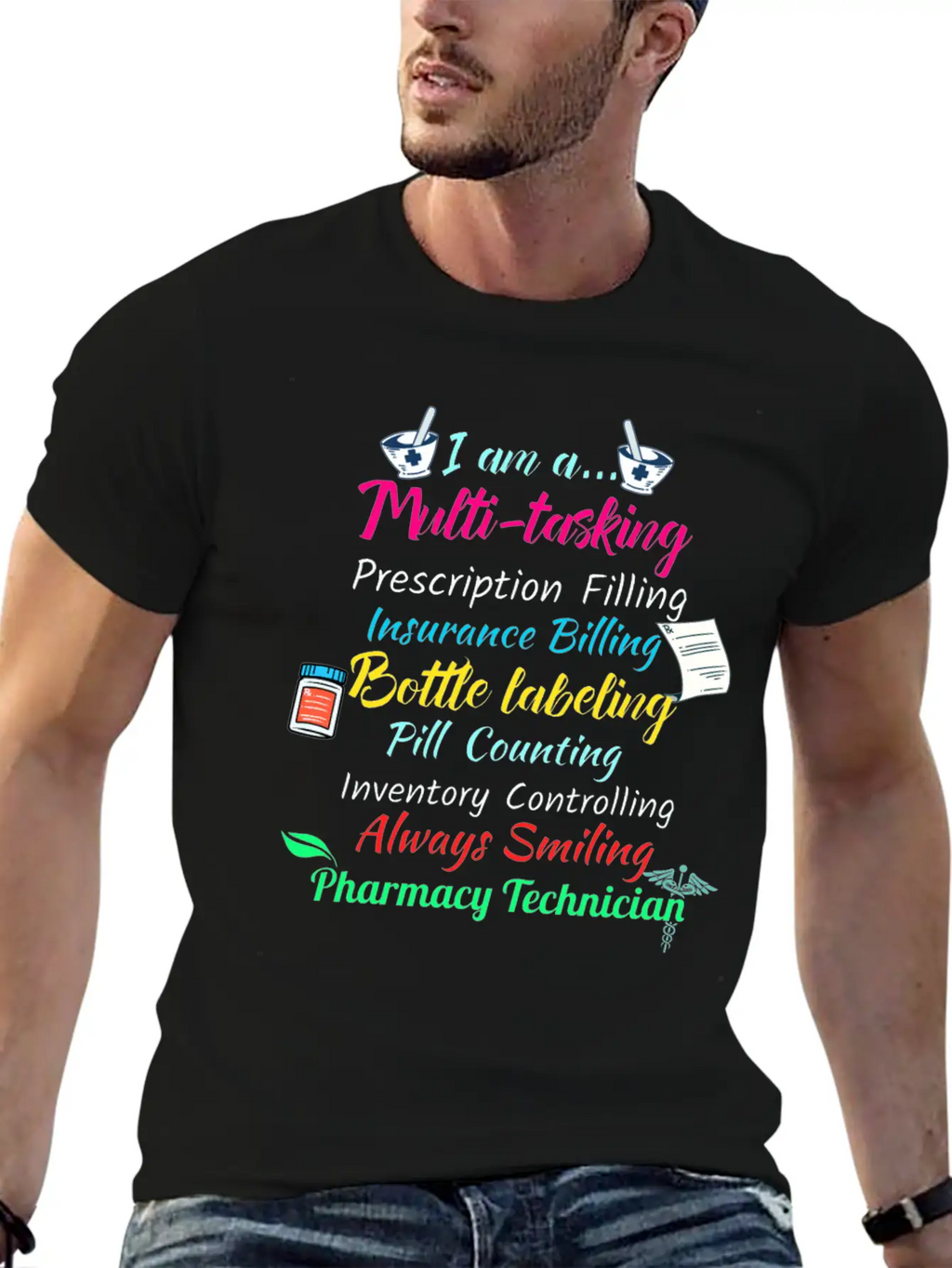 Awesome Pharmacists Gift Pharmacy Tech Medical Timeless Short Sleeve Tee – Comfy And Minimalist Design