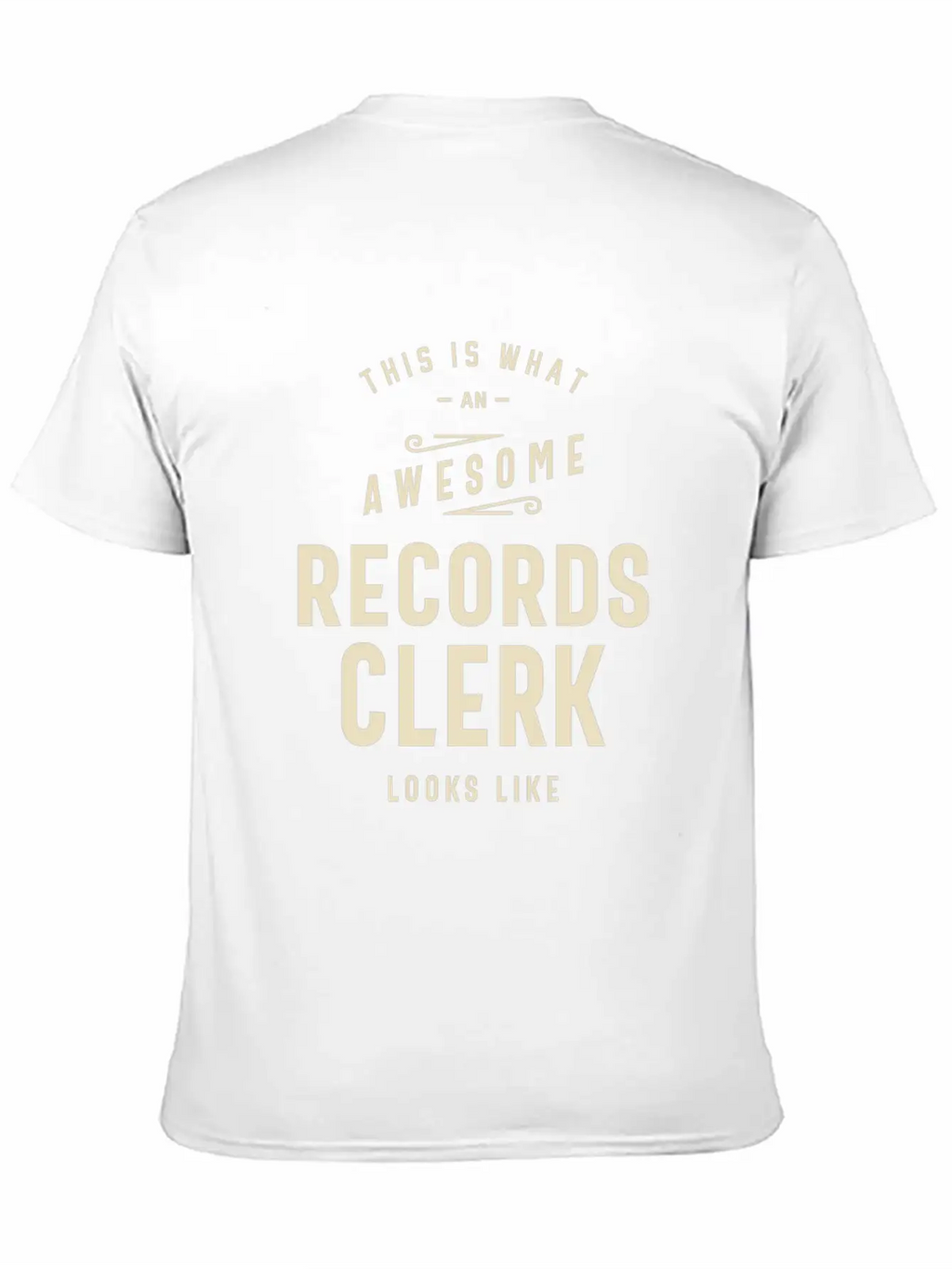 Awesome Records Clerk Essential Cotton Tee For Daily Outfits – Unisex Style
