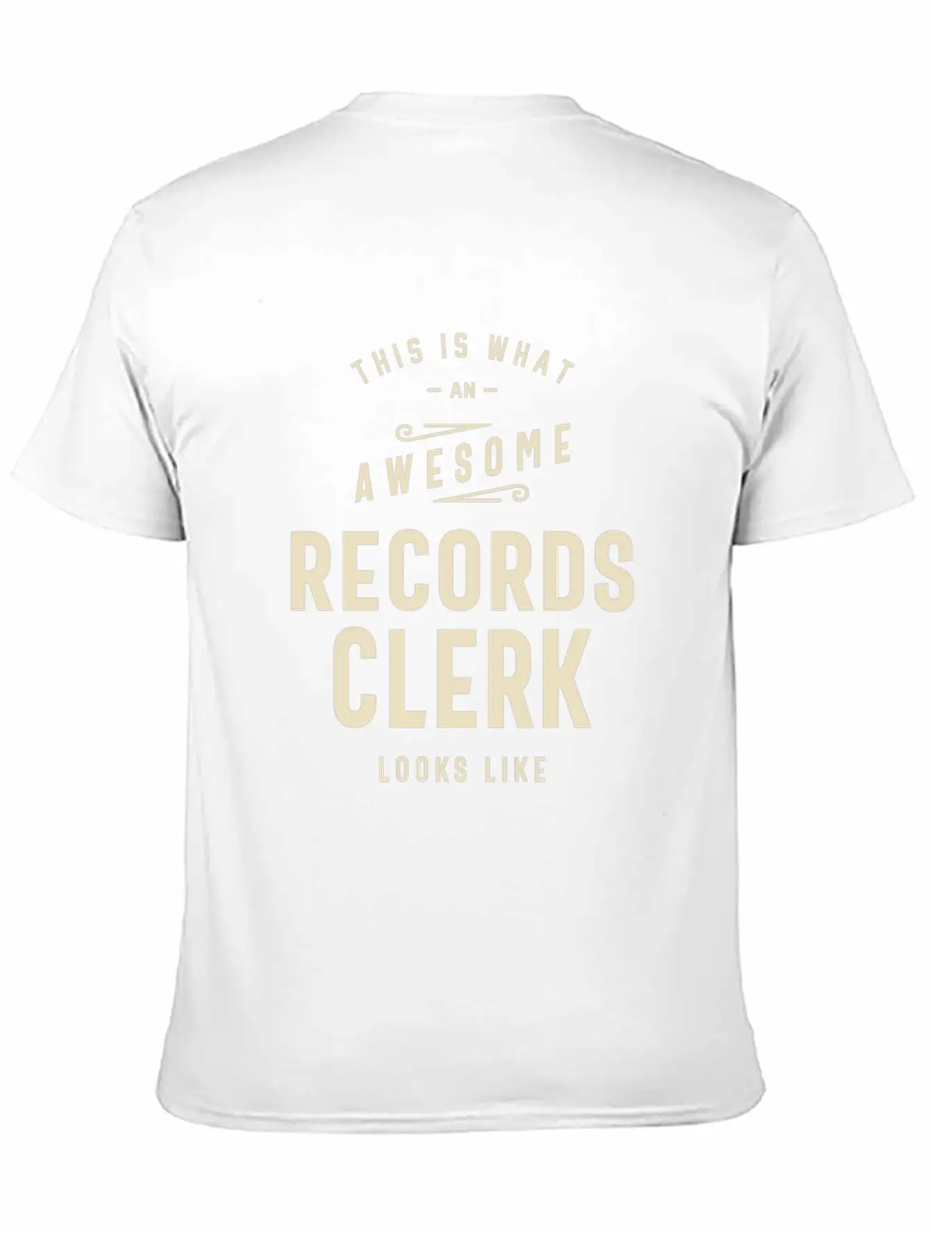 Awesome Records Clerk Essential Cotton Tee For Daily Outfits – Unisex Style