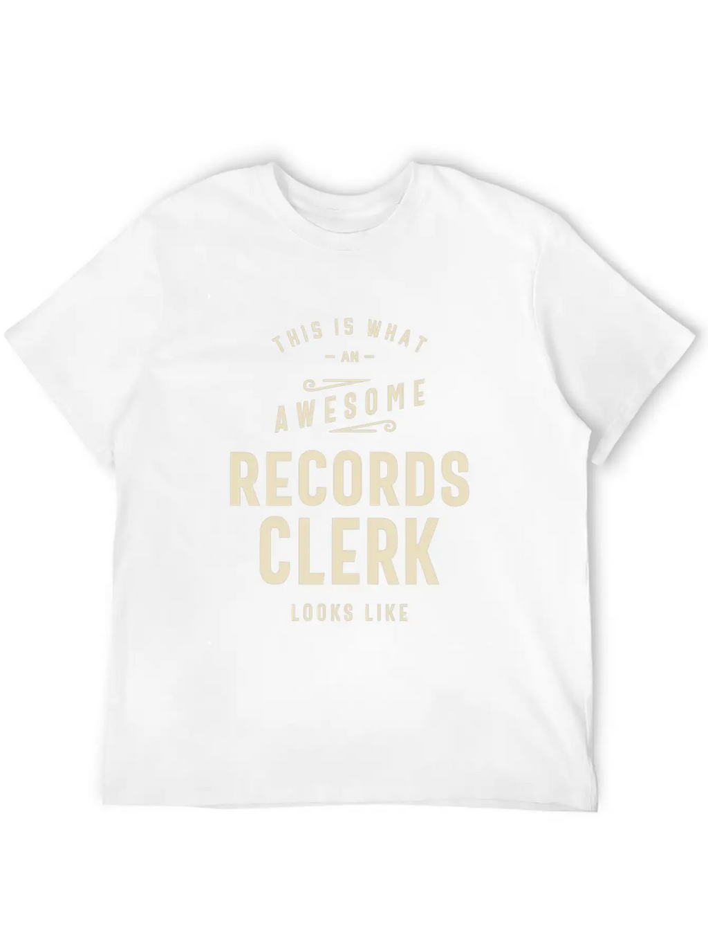 Awesome Records Clerk Essential Cotton Tee For Daily Outfits – Unisex Style