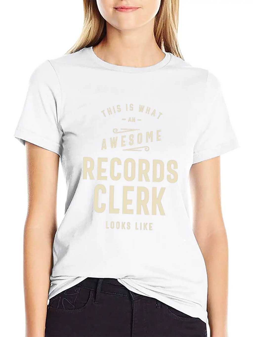 Awesome Records Clerk Essential Cotton Tee For Daily Outfits – Unisex Style