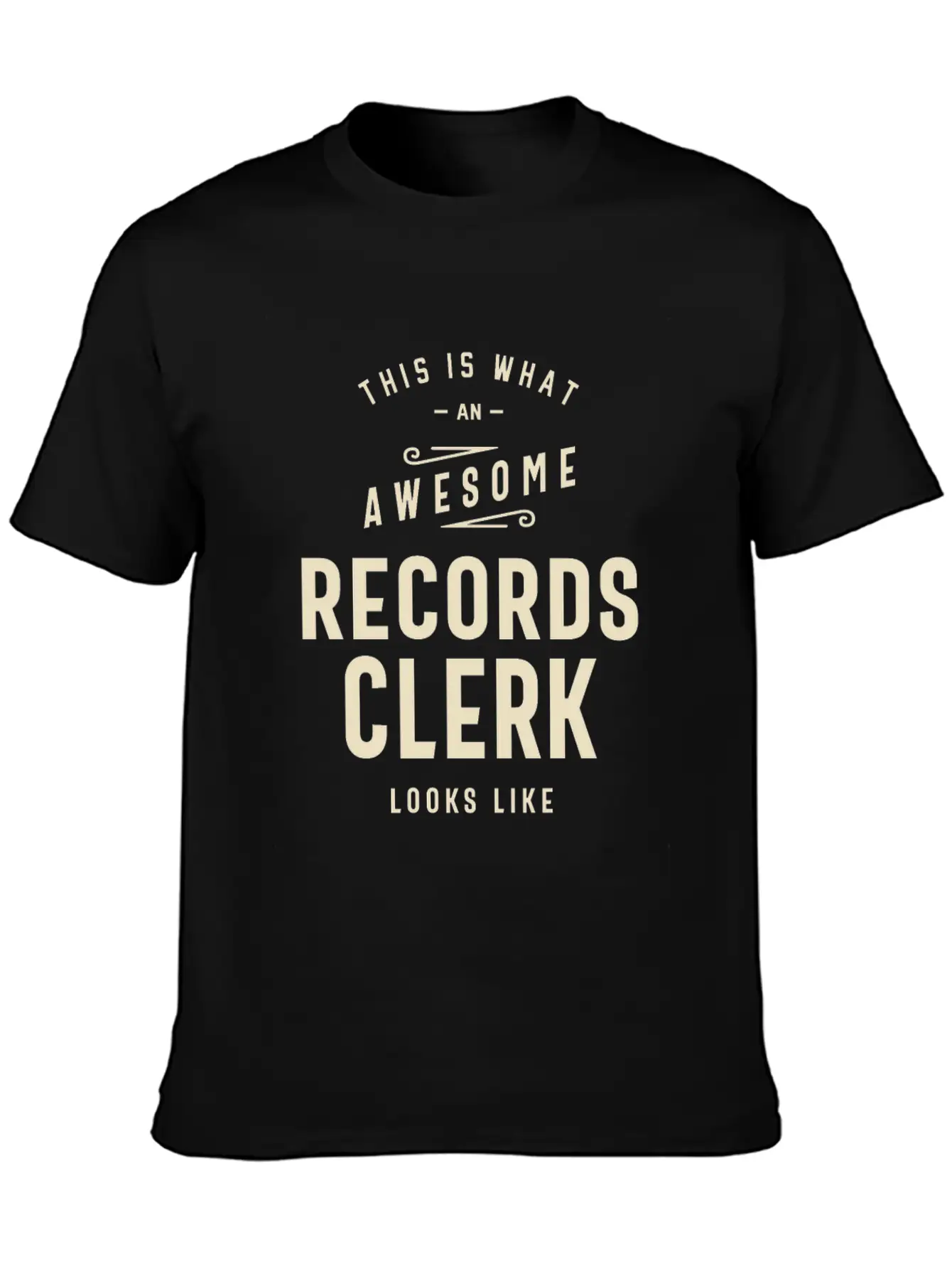 Awesome Records Clerk Essential Cotton Tee For Daily Outfits – Unisex Style