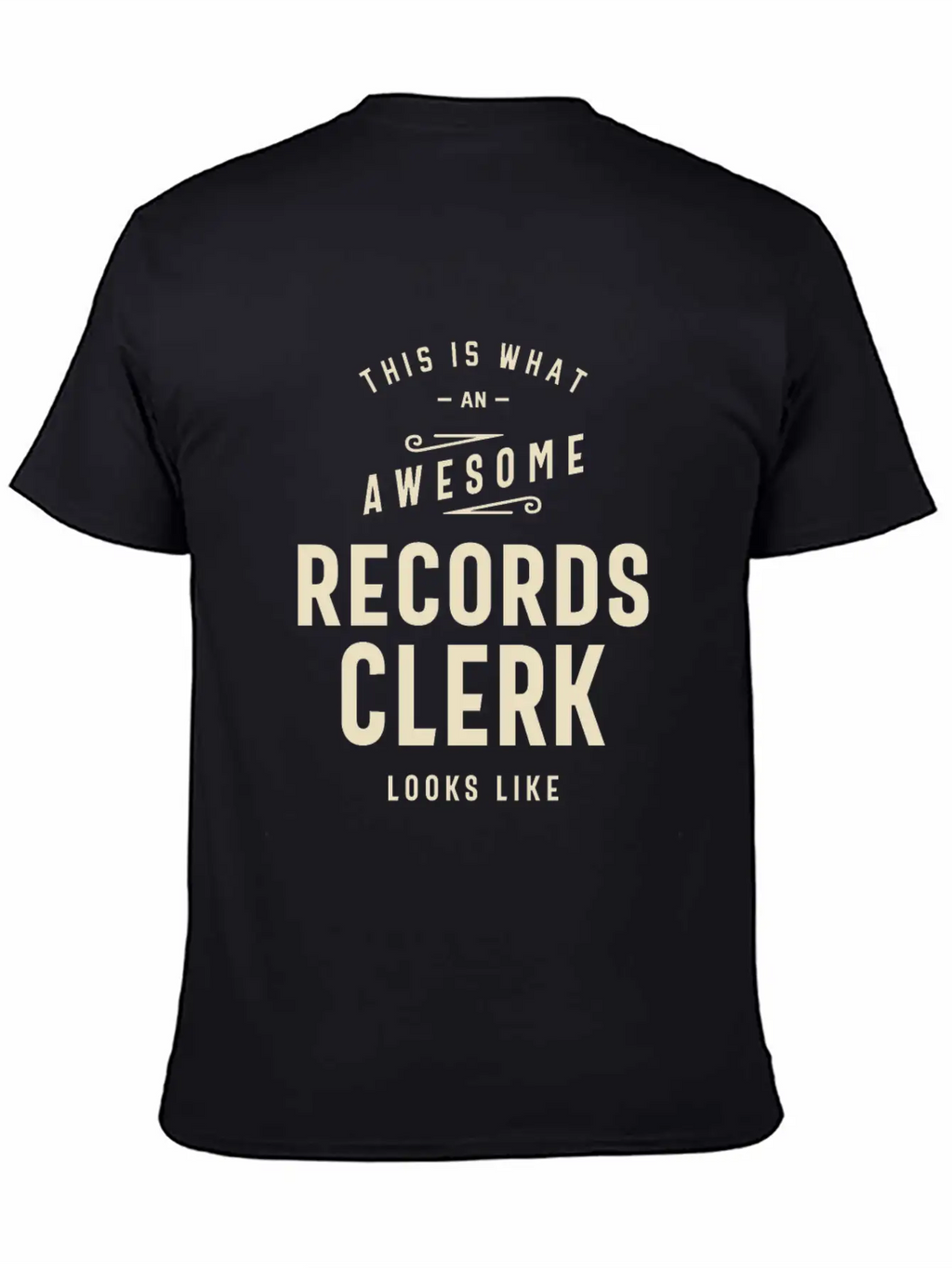 Awesome Records Clerk Essential Cotton Tee For Daily Outfits – Unisex Style