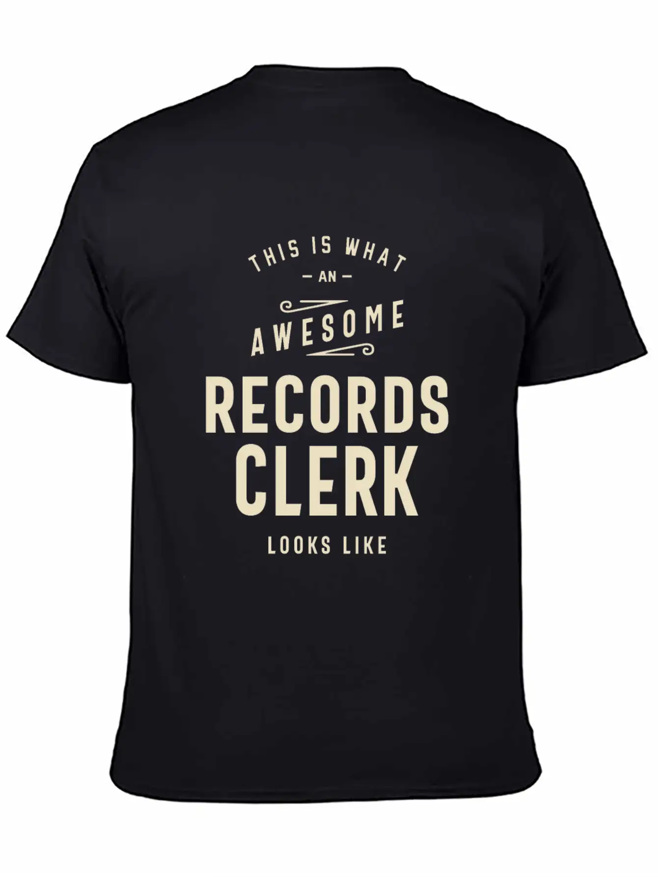 Awesome Records Clerk Essential Cotton Tee For Daily Outfits – Unisex Style
