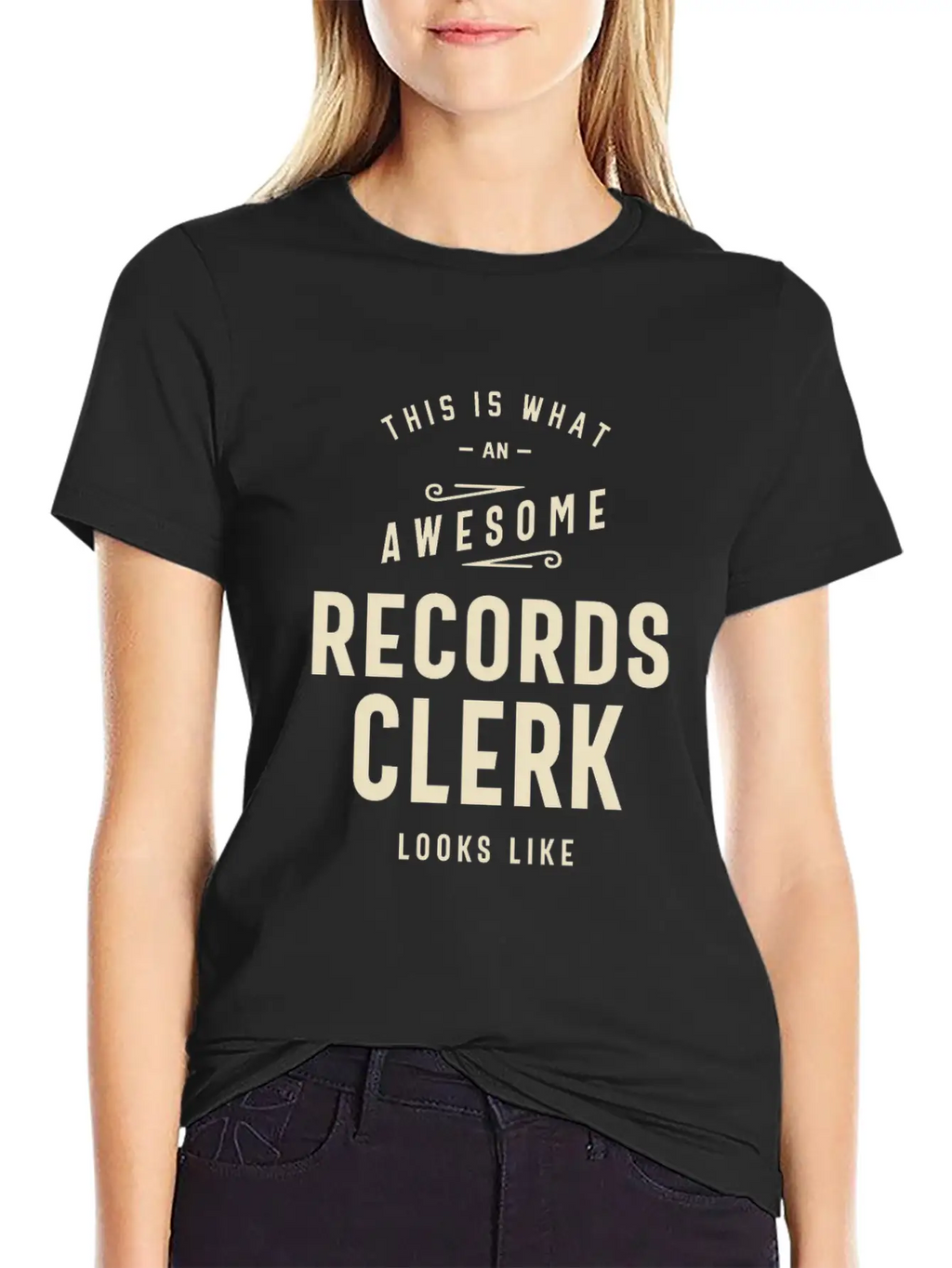 Awesome Records Clerk Essential Cotton Tee For Daily Outfits – Unisex Style
