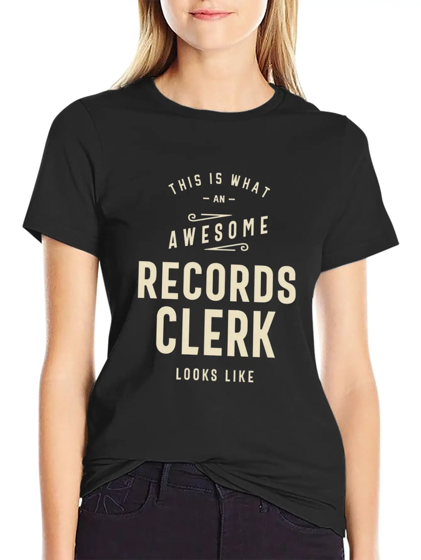 Awesome Records Clerk Essential Cotton Tee For Daily Outfits – Unisex Style