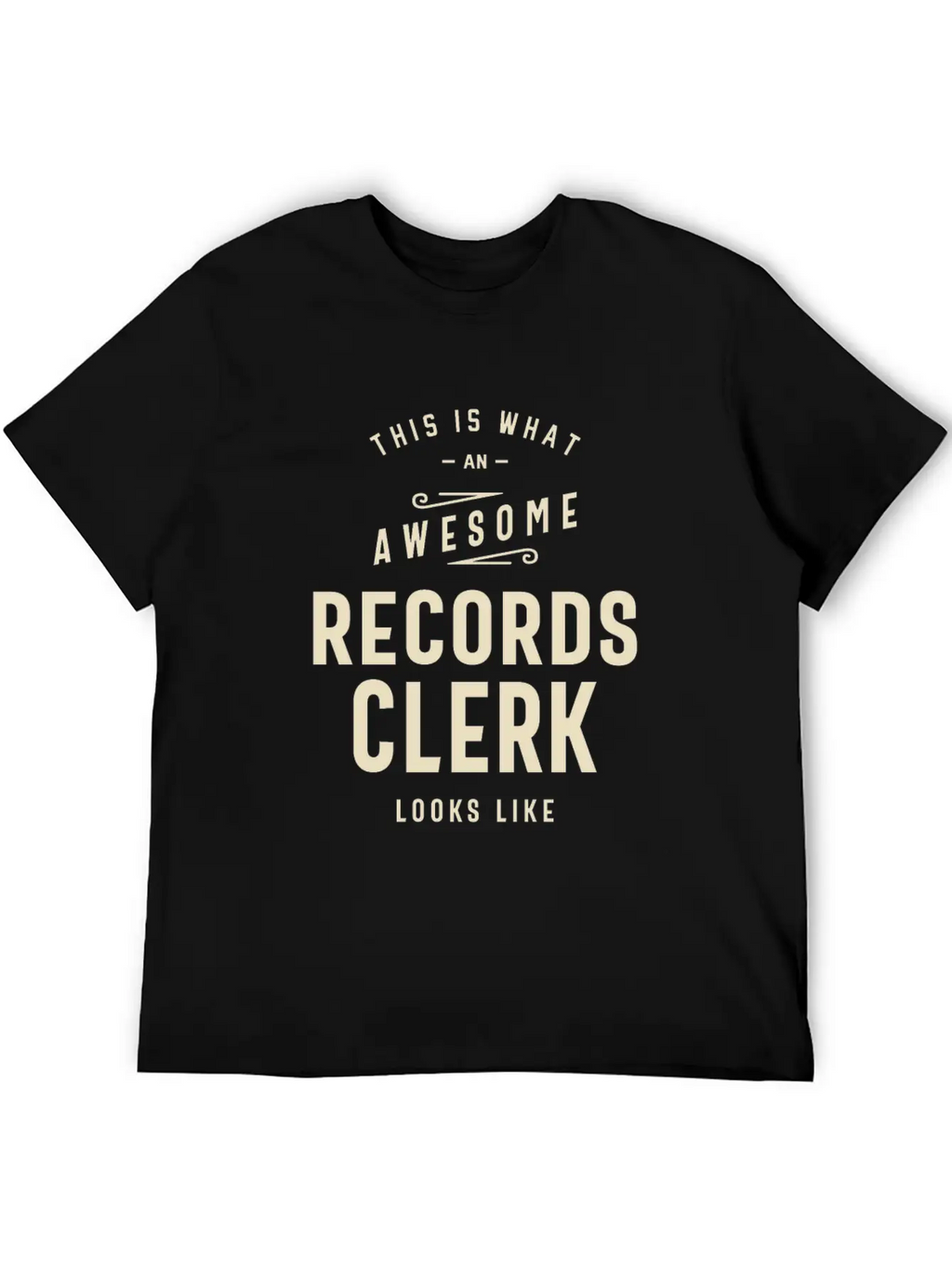 Awesome Records Clerk Essential Cotton Tee For Daily Outfits – Unisex Style