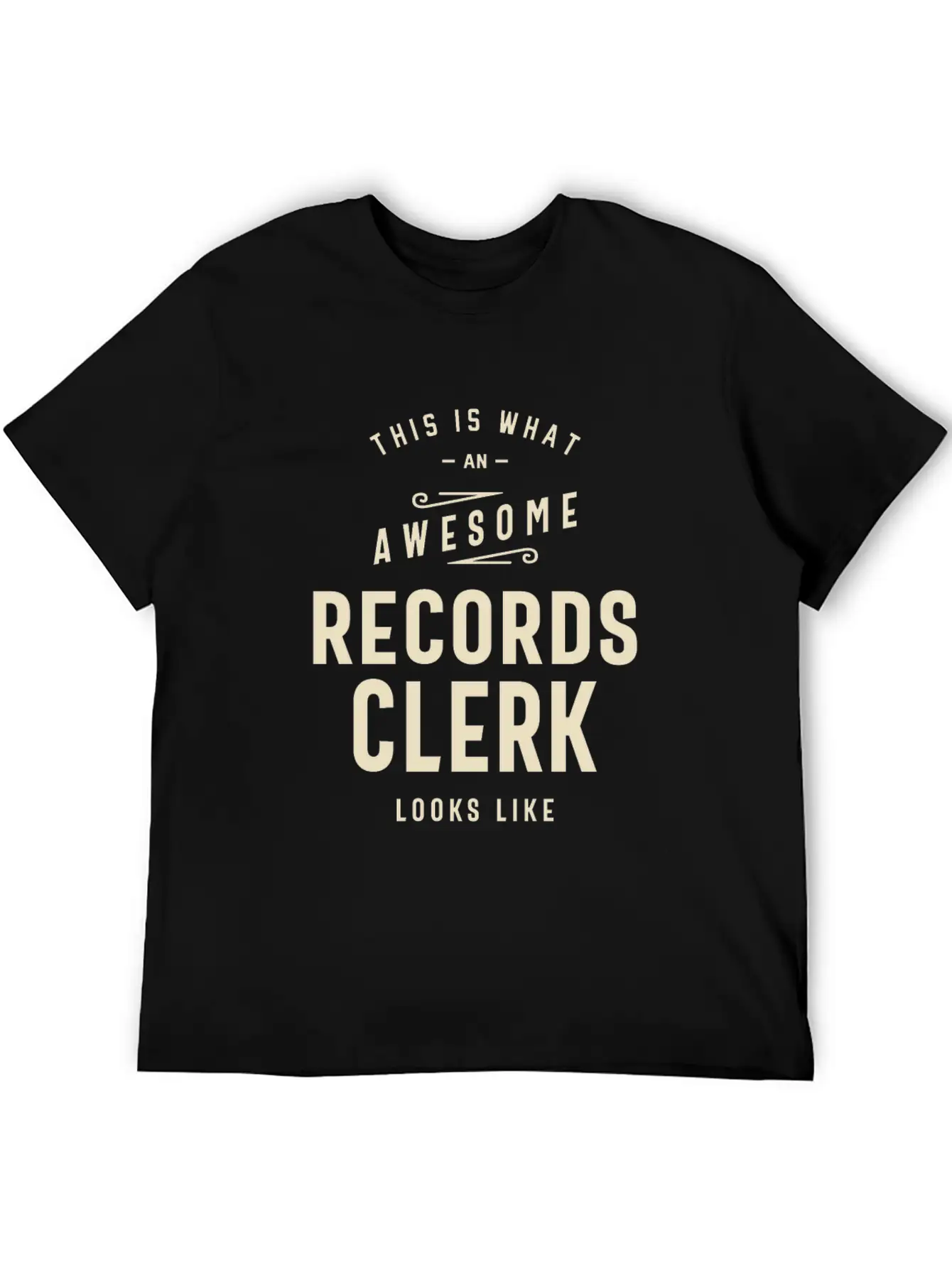 Awesome Records Clerk Essential Cotton Tee For Daily Outfits – Unisex Style