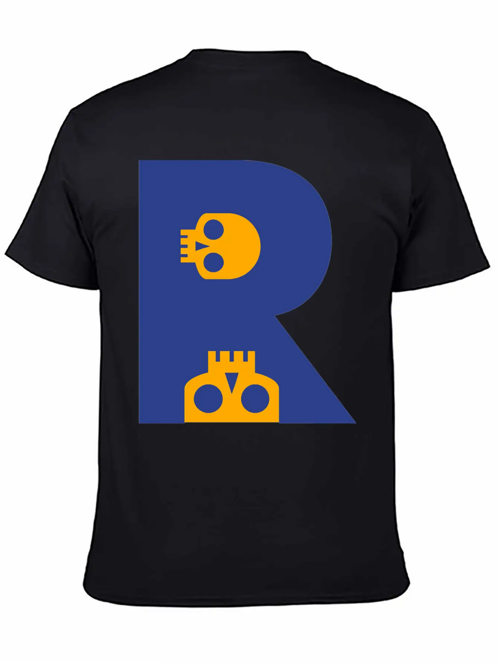 ☠♥Awesome Skull Alphabet Initial Letter-R♥☠ Breathable Graphic T-Shirt – Perfect For Casual Days
