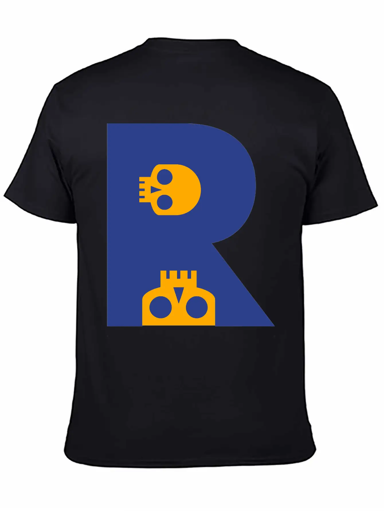 ☠♥Awesome Skull Alphabet Initial Letter-R♥☠ Breathable Graphic T-Shirt – Perfect For Casual Days