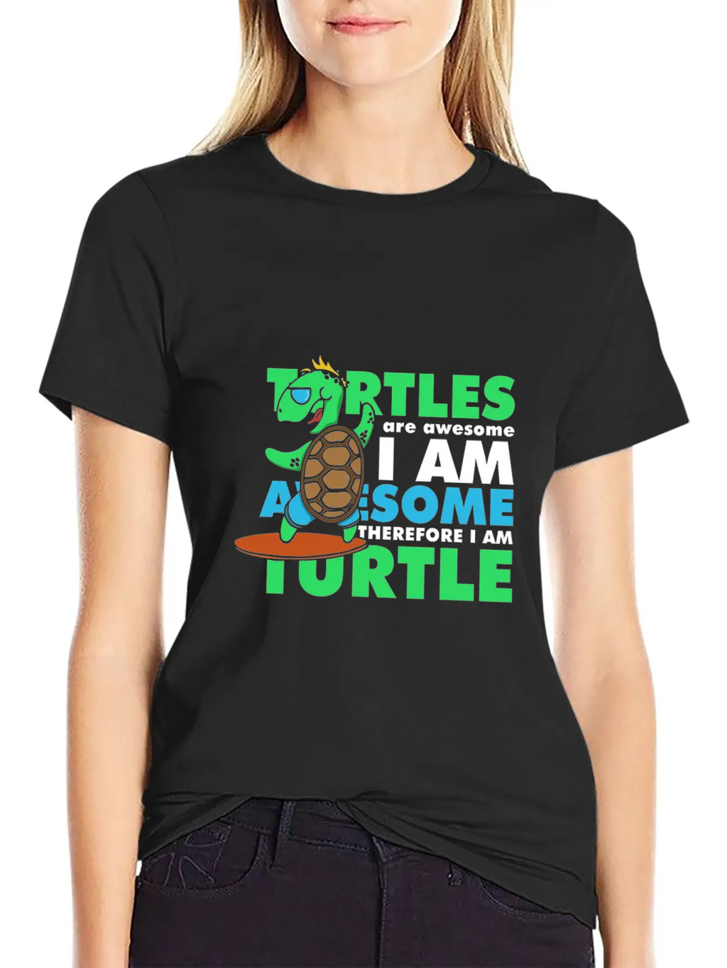 Awesome Turtle Basic Graphic T-Shirt – Daily Comfort In Soft Cotton