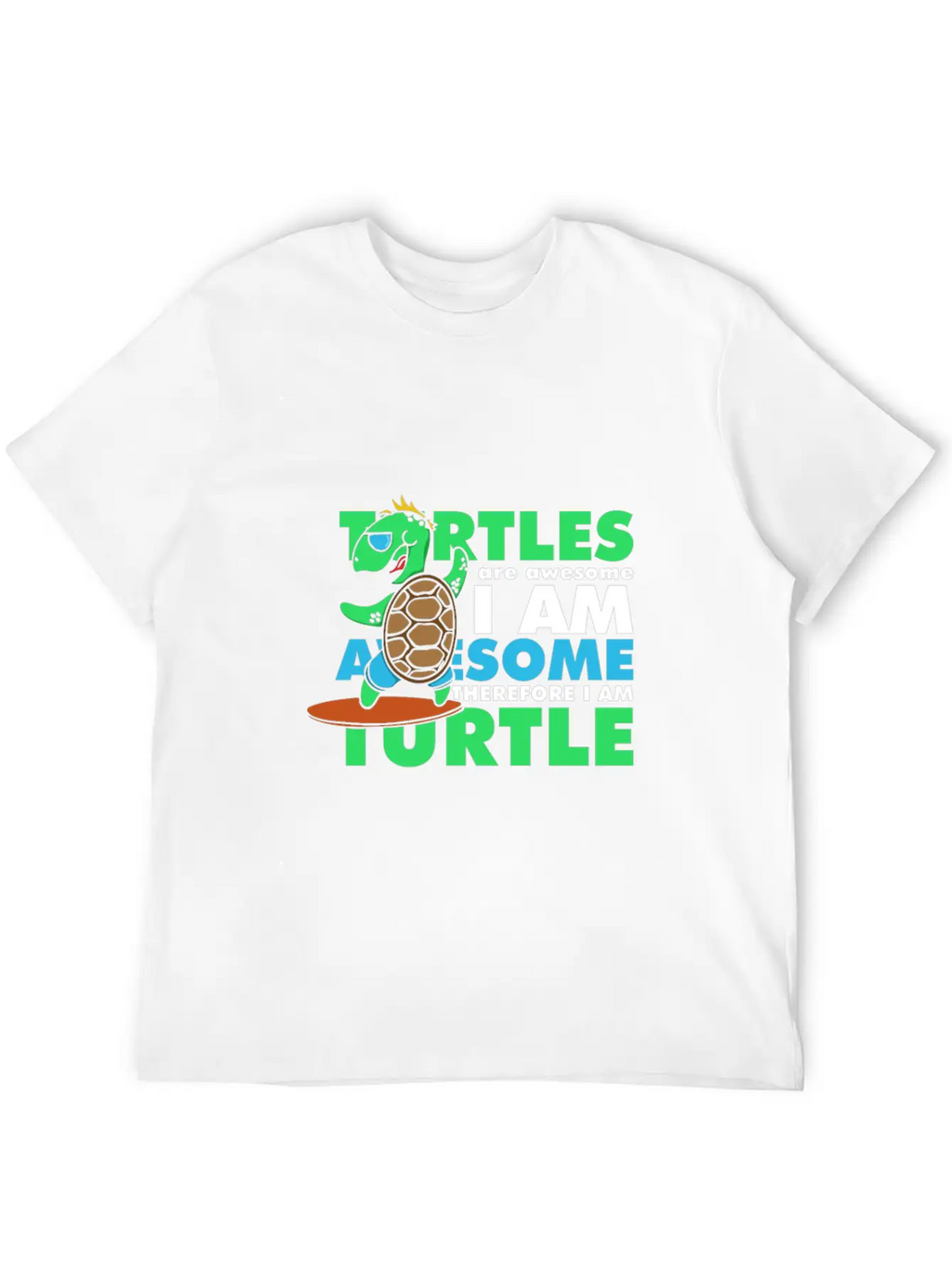 Awesome Turtle Basic Graphic T-Shirt – Daily Comfort In Soft Cotton