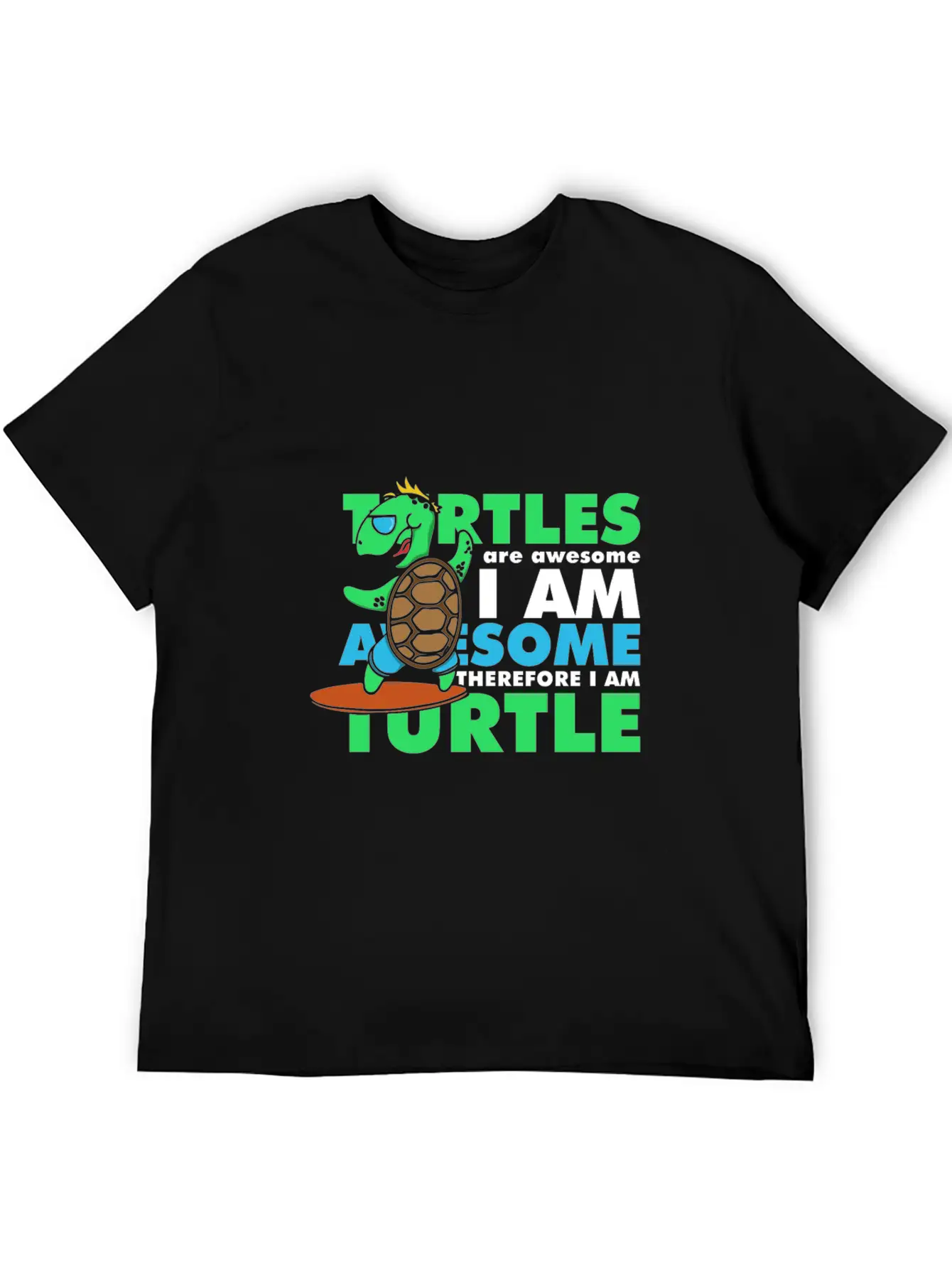 Awesome Turtle Basic Graphic T-Shirt – Daily Comfort In Soft Cotton