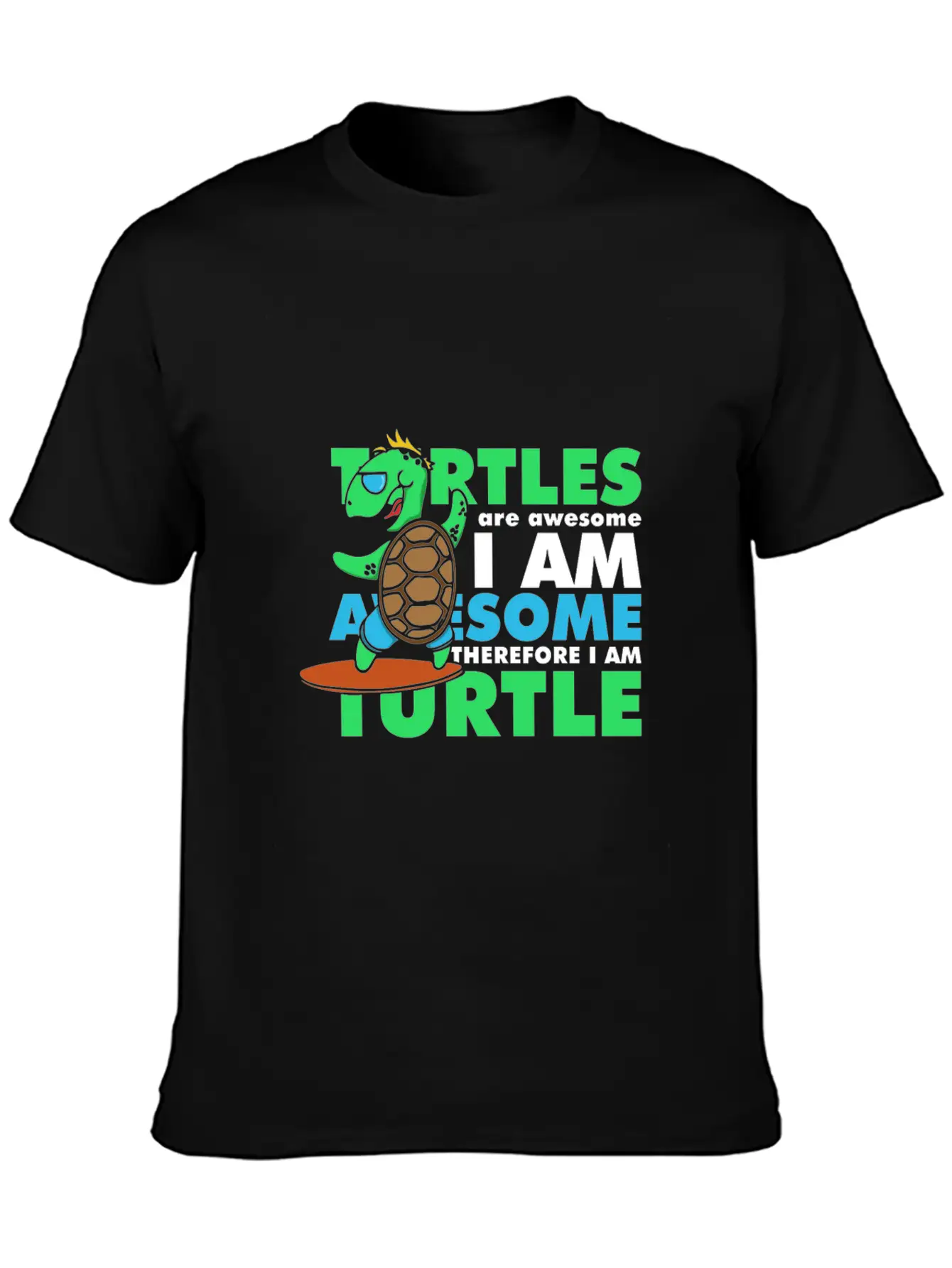Awesome Turtle Basic Graphic T-Shirt – Daily Comfort In Soft Cotton