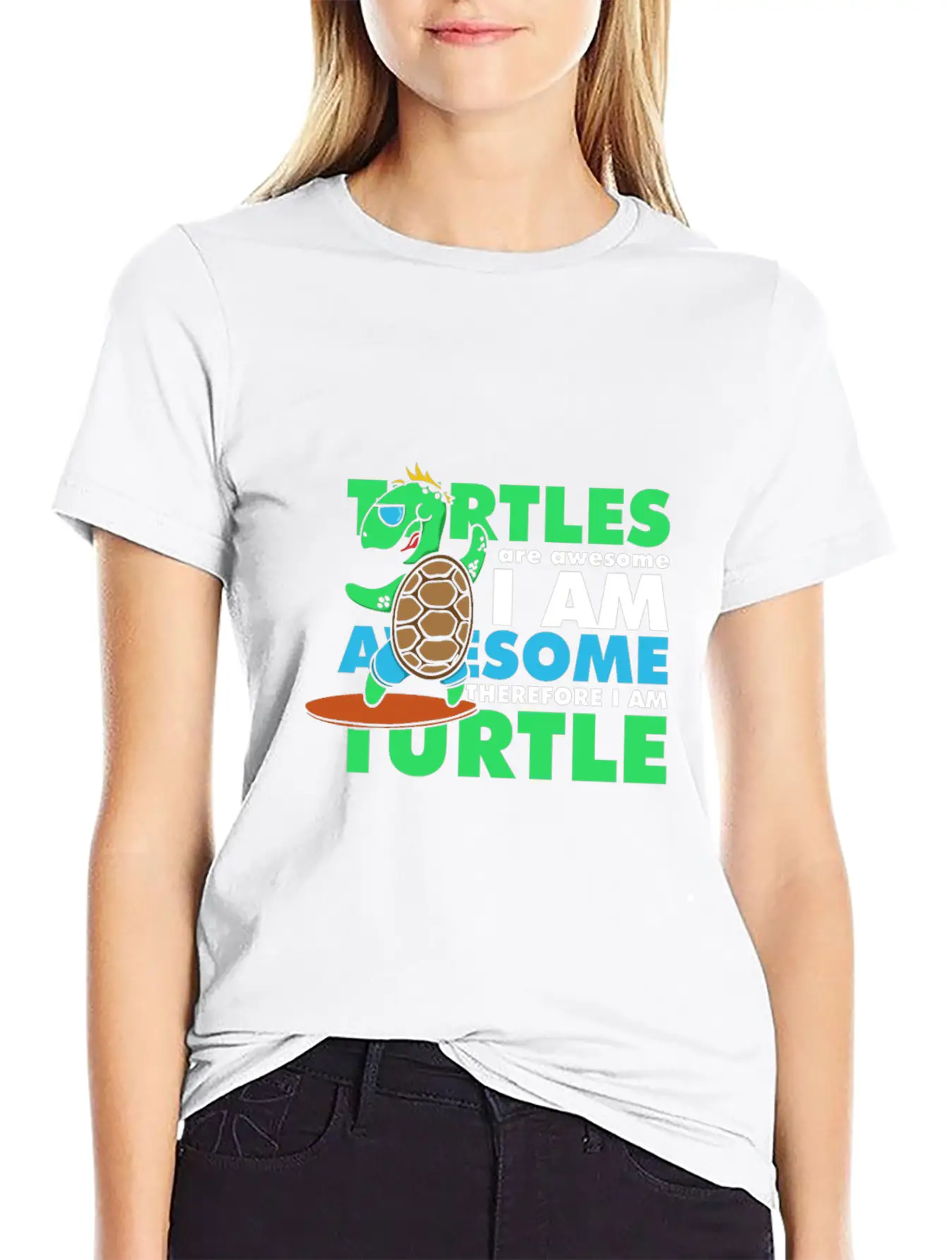 Awesome Turtle Basic Graphic T-Shirt – Daily Comfort In Soft Cotton