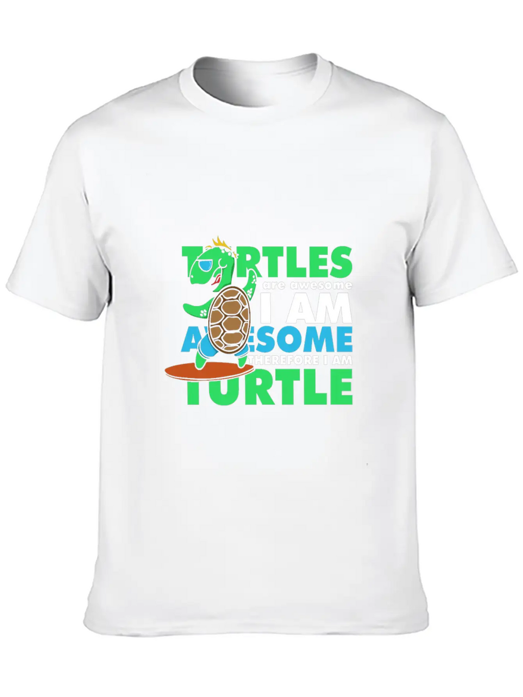Awesome Turtle Basic Graphic T-Shirt – Daily Comfort In Soft Cotton