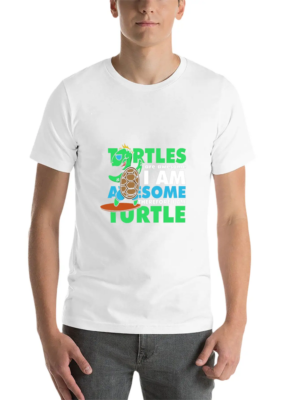 Awesome Turtle Basic Graphic T-Shirt – Daily Comfort In Soft Cotton