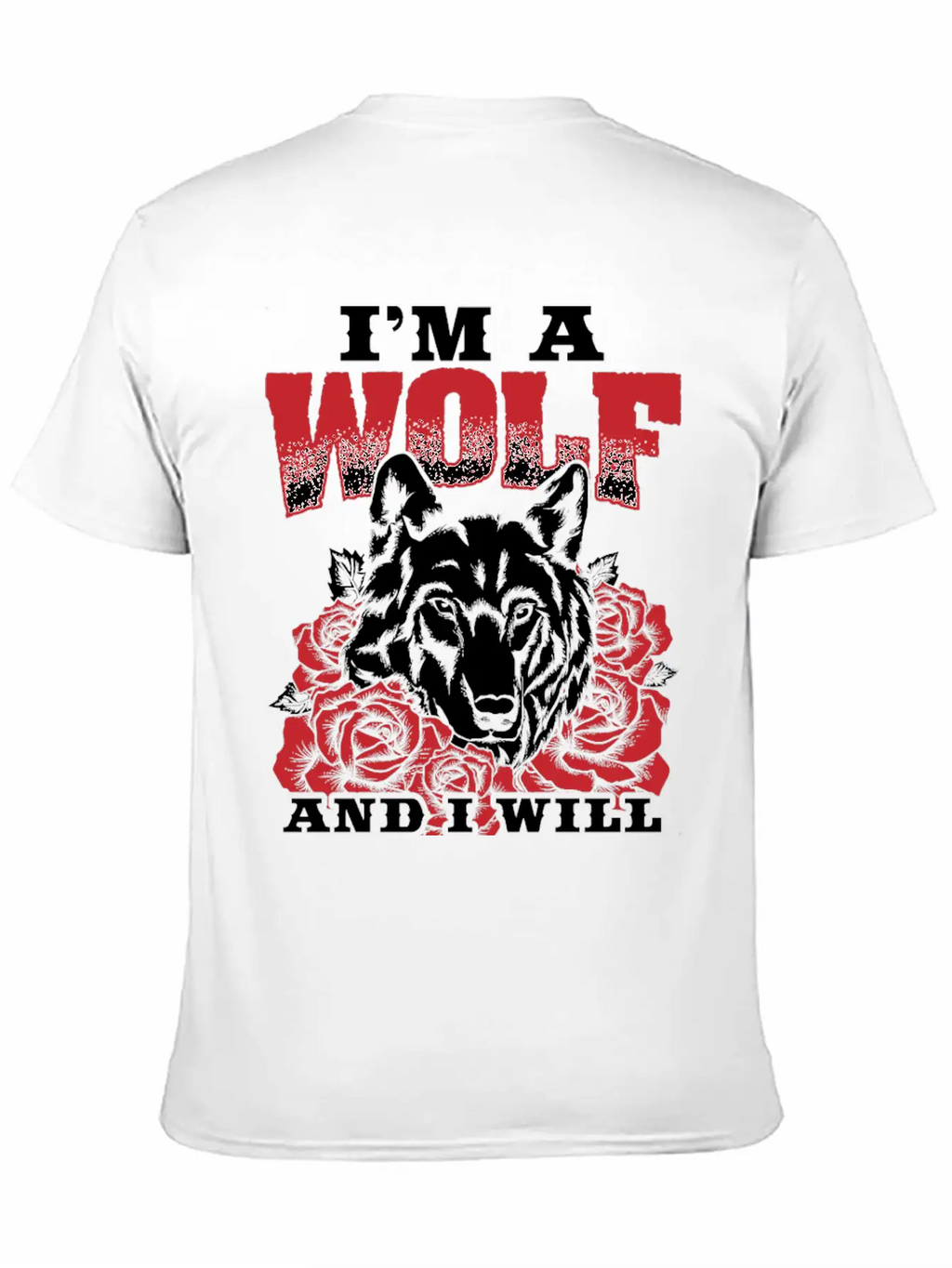 Awesome Wolf Design Quote I Will Survive Breathable Soft Cotton T-Shirt – Timeless Casual Look