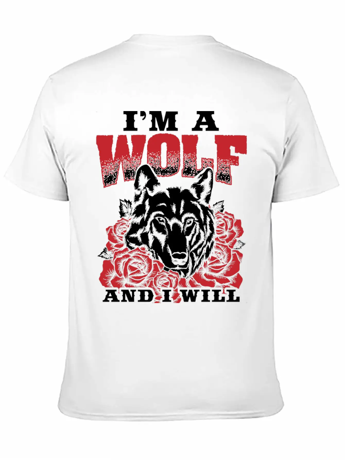 Awesome Wolf Design Quote I Will Survive Breathable Soft Cotton T-Shirt – Timeless Casual Look
