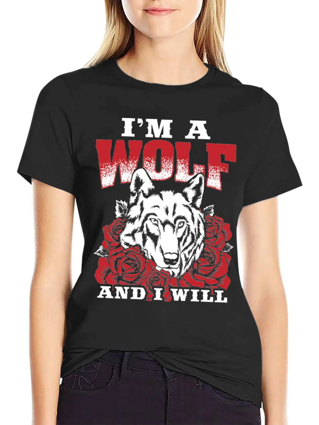 Awesome Wolf Design Quote I Will Survive Breathable Soft Cotton T-Shirt – Timeless Casual Look