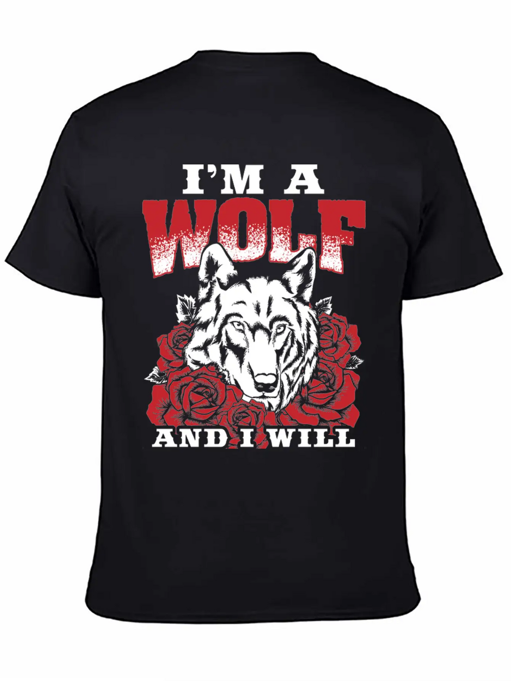 Awesome Wolf Design Quote I Will Survive Breathable Soft Cotton T-Shirt – Timeless Casual Look