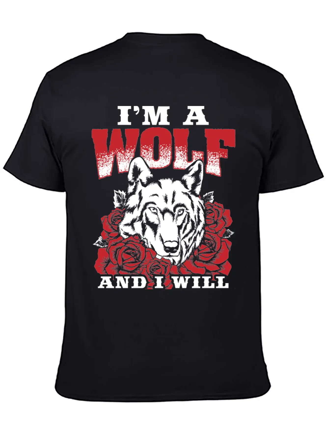 Awesome Wolf Design Quote I Will Survive Breathable Soft Cotton T-Shirt – Timeless Casual Look