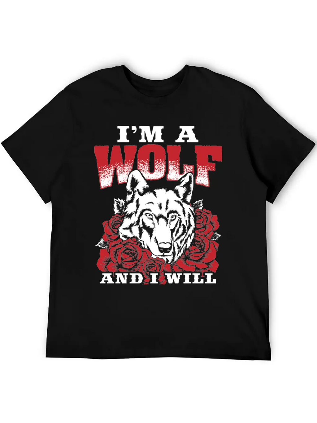 Awesome Wolf Design Quote I Will Survive Breathable Soft Cotton T-Shirt – Timeless Casual Look