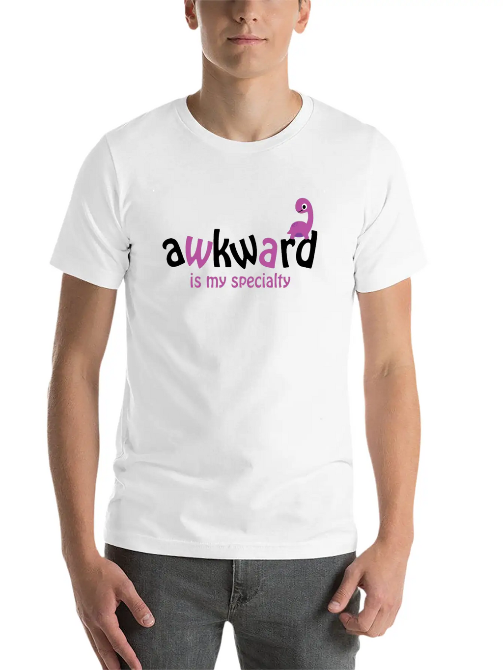 Awkward Essential Cotton Tee For Daily Outfits – Unisex Style