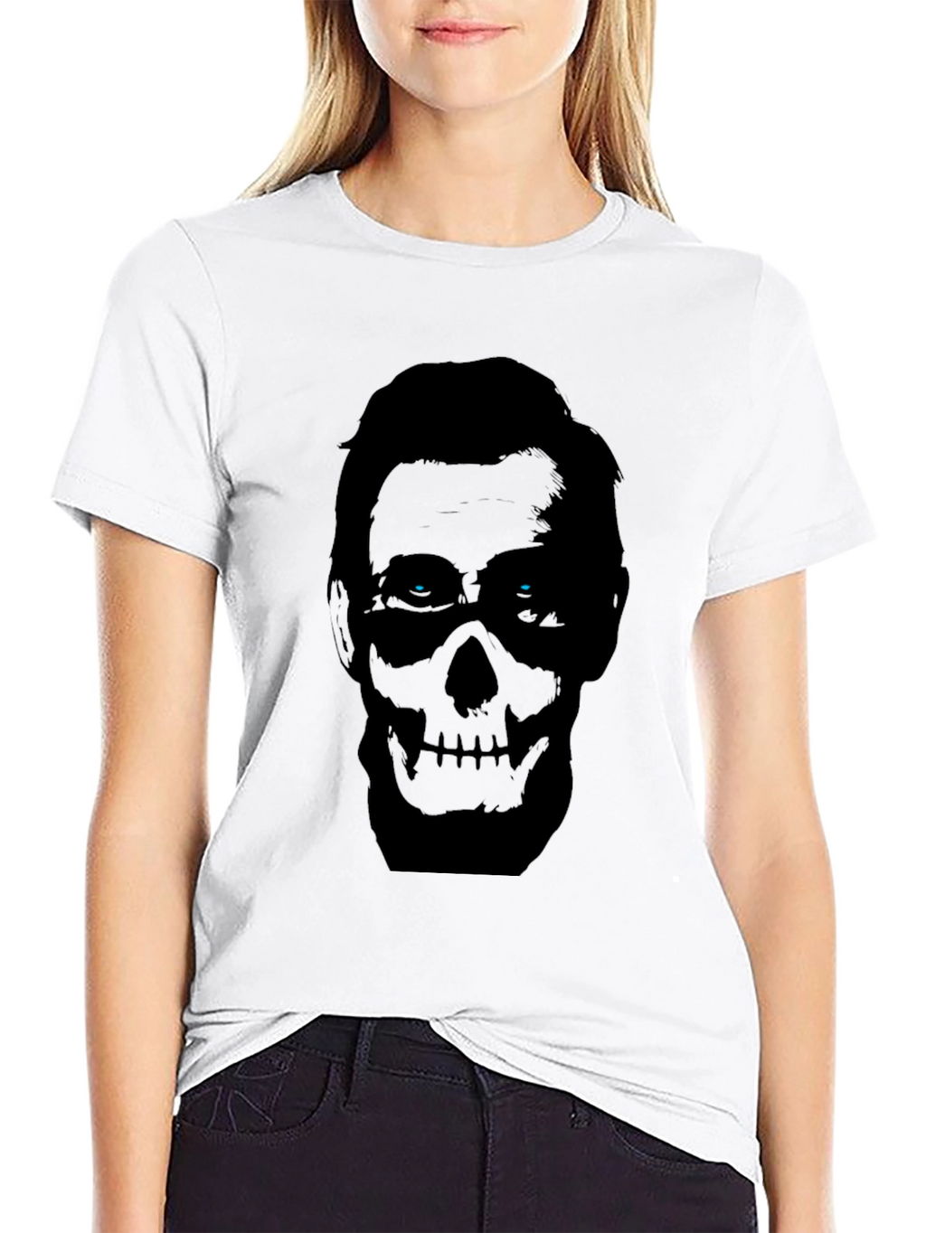 Skull Mask Graphic Tee - Mens Black T-Shirt