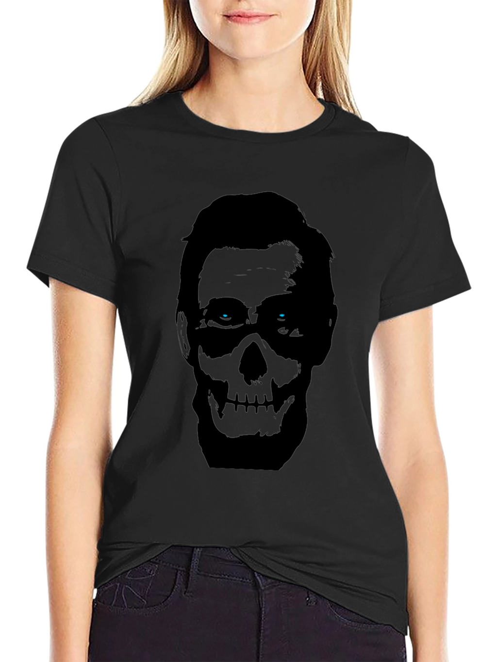 Skull Mask Graphic Tee - Mens Black T-Shirt