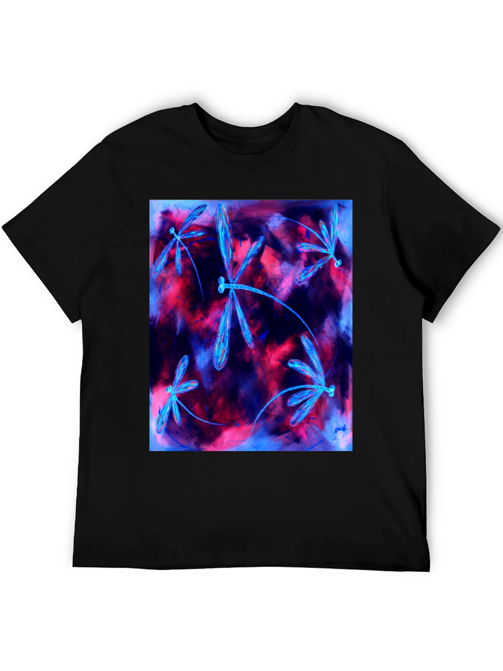 Dragonfly Graphic Tee - Abstract Art Shirt