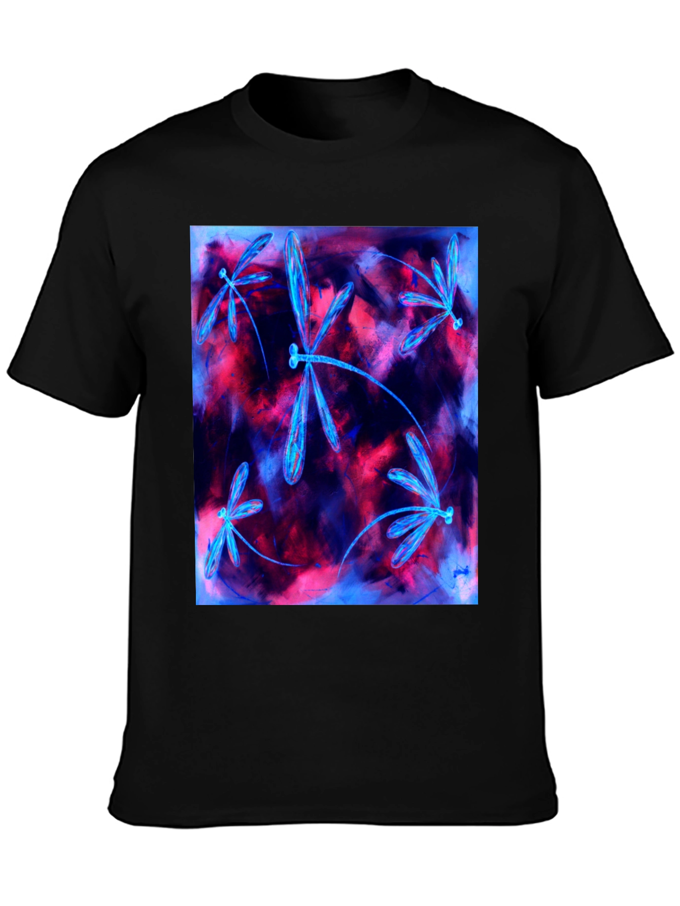 Dragonfly Graphic Tee - Abstract Art Shirt