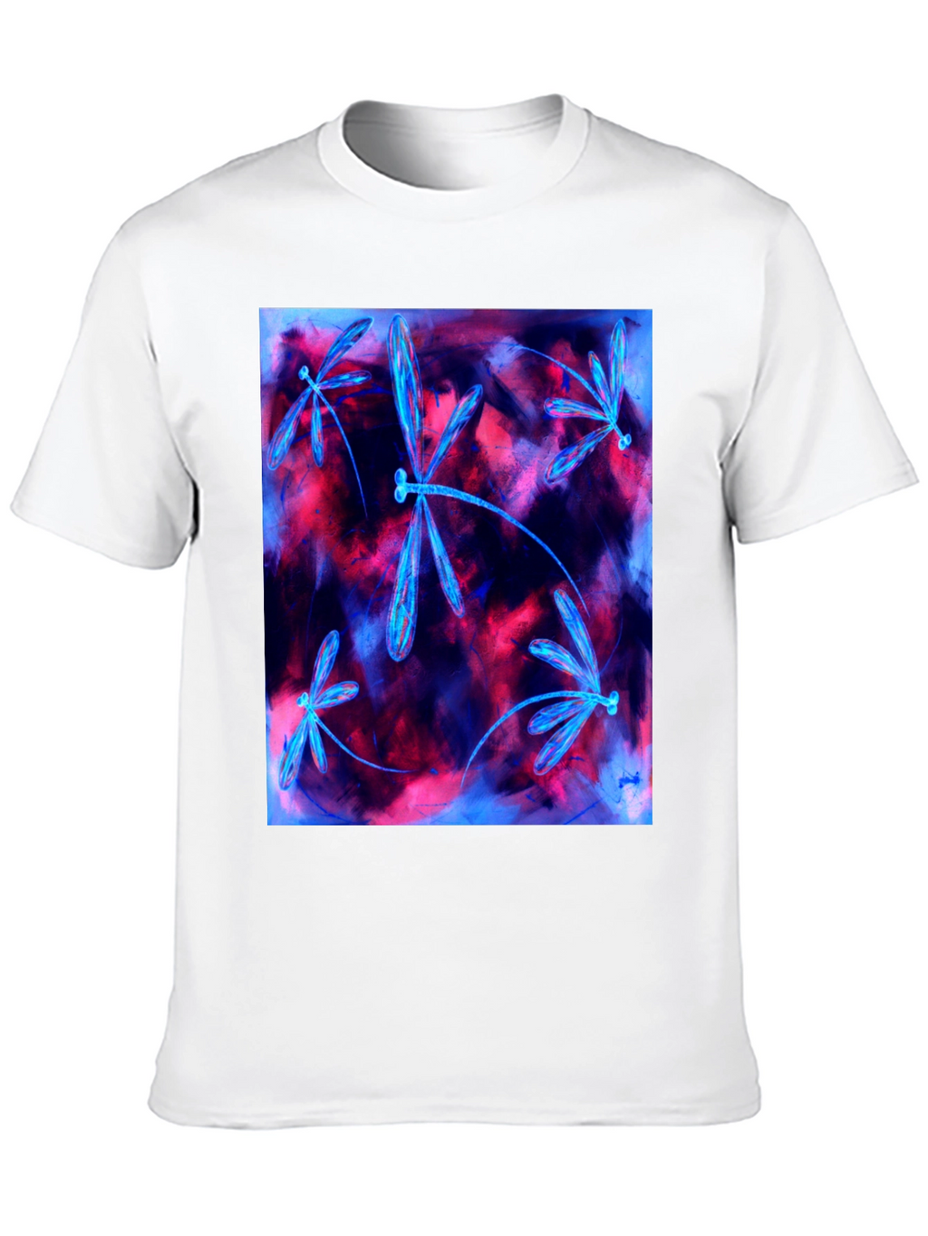 Dragonfly Graphic Tee - Abstract Art Shirt