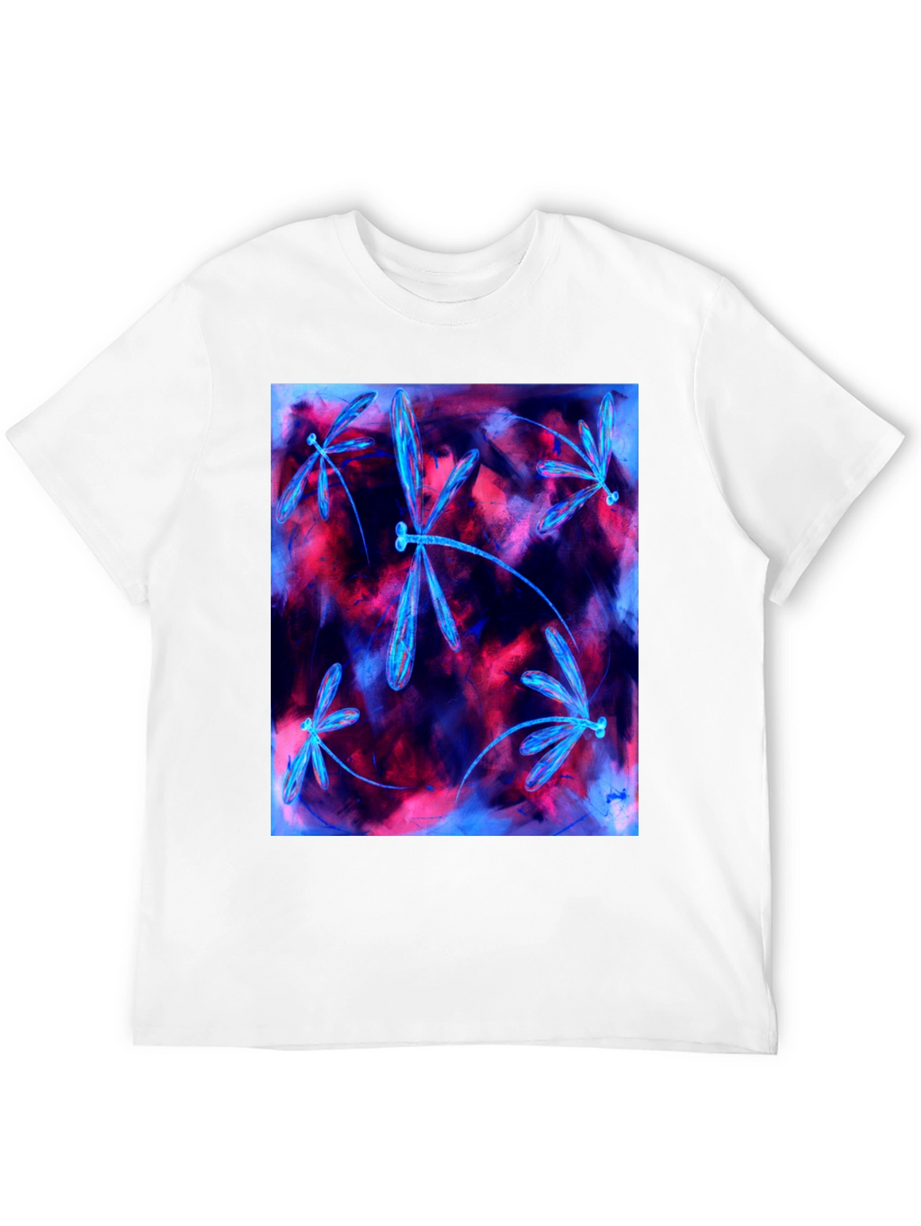 Dragonfly Graphic Tee - Abstract Art Shirt