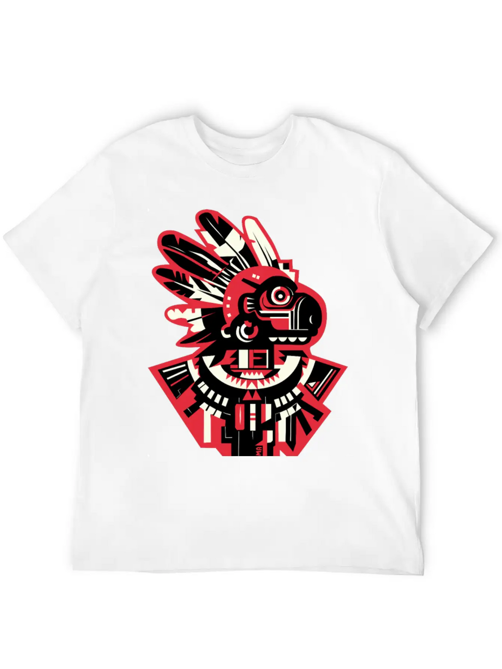 Aztec Monkey Warior Essential Cotton Tee For Daily Outfits – Unisex Style