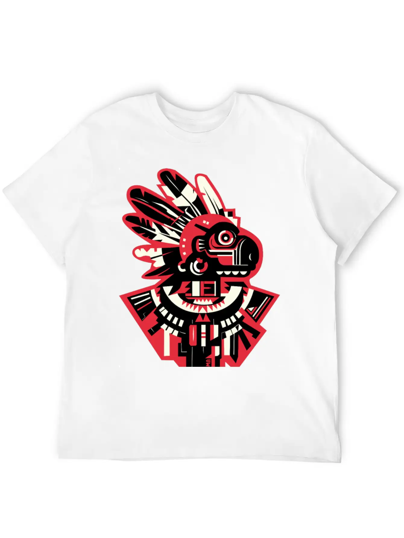 Aztec Monkey Warior Essential Cotton Tee For Daily Outfits – Unisex Style