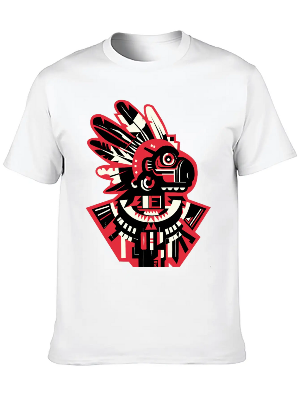 Aztec Monkey Warior Essential Cotton Tee For Daily Outfits – Unisex Style