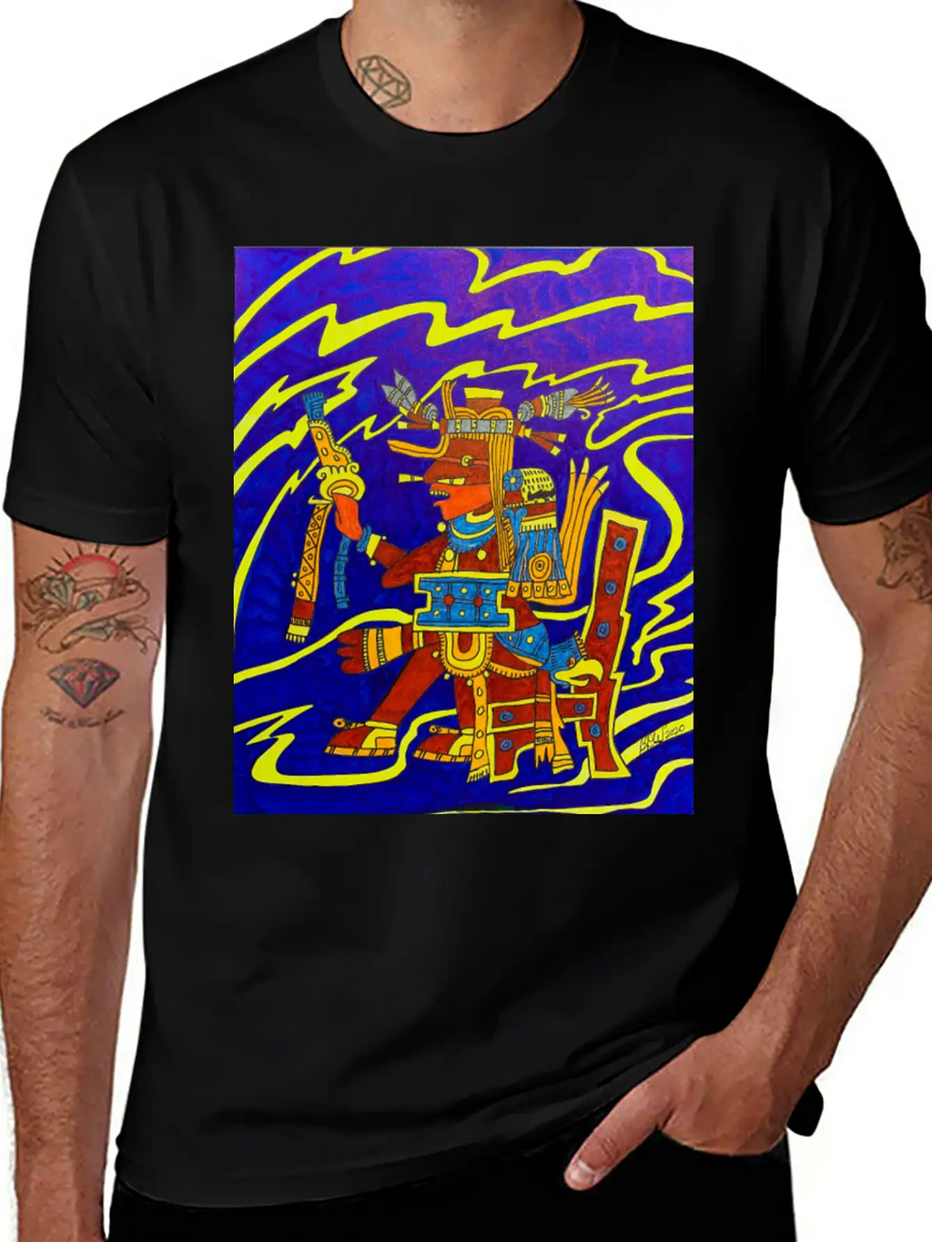 Aztec Spirit Of Intelligence Classic Cotton Tee – Unisex Comfort For Any Season