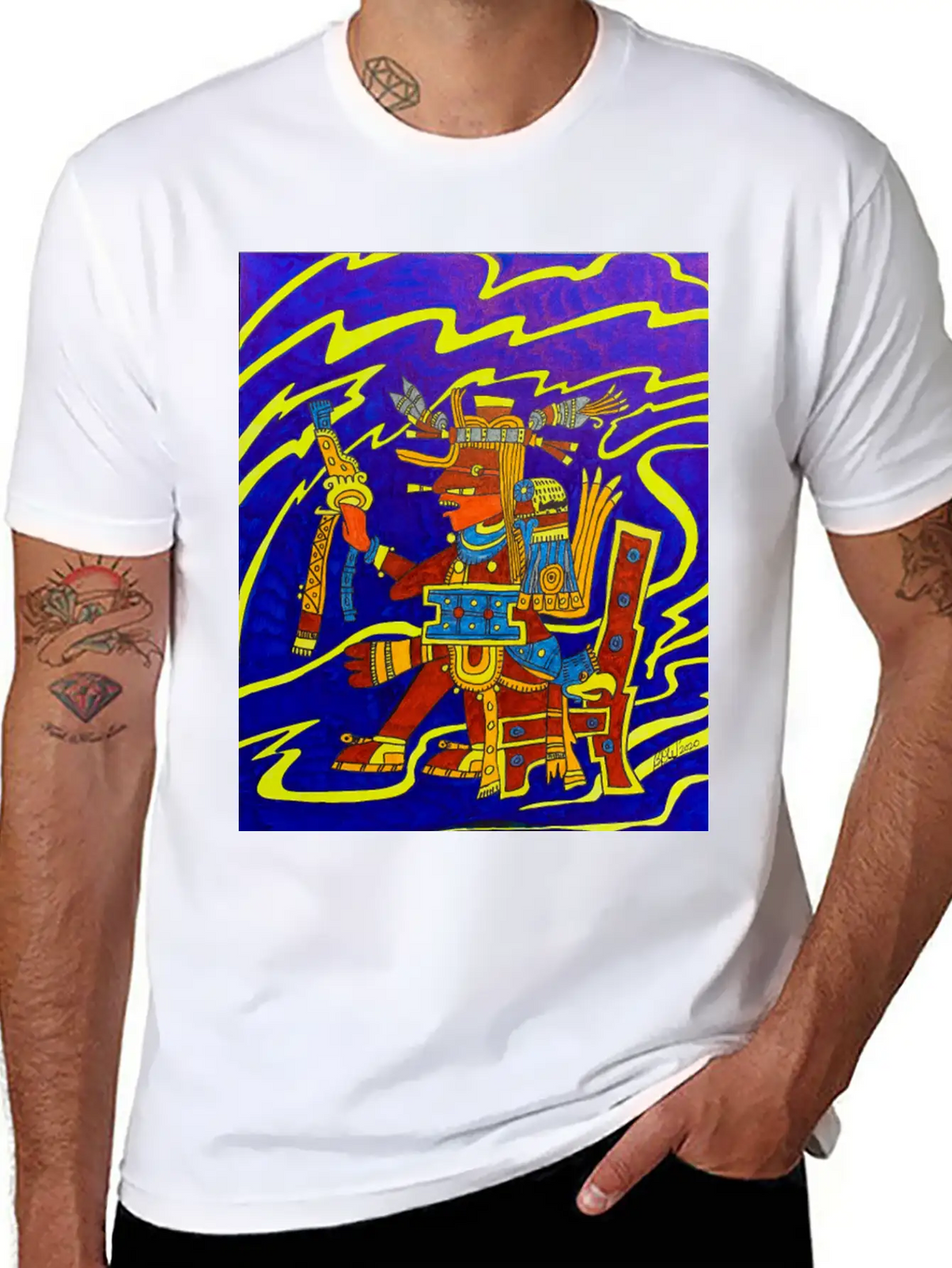 Aztec Spirit Of Intelligence Classic Cotton Tee – Unisex Comfort For Any Season