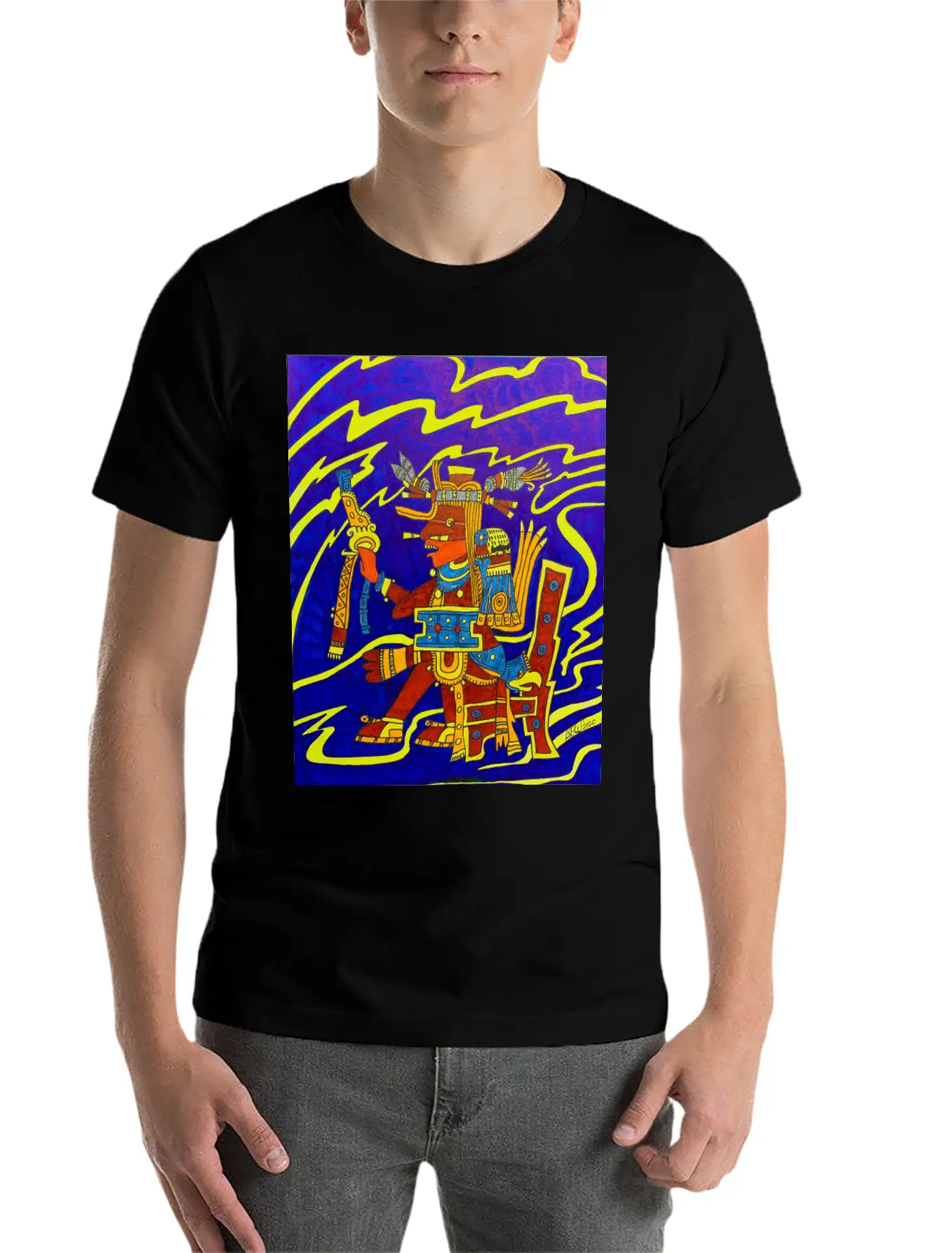 Aztec Spirit Of Intelligence Classic Cotton Tee – Unisex Comfort For Any Season